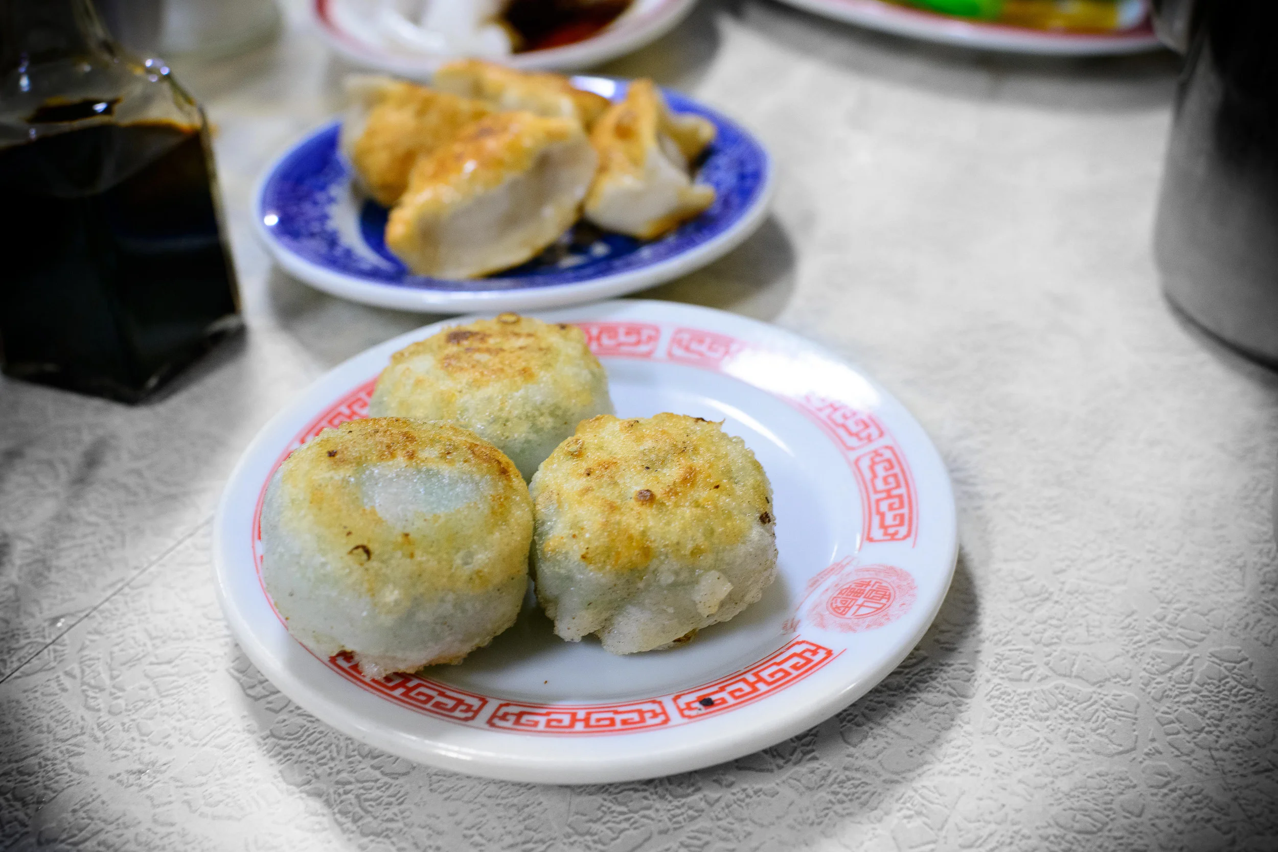 Shrimp and chive dumplings ($3.50)