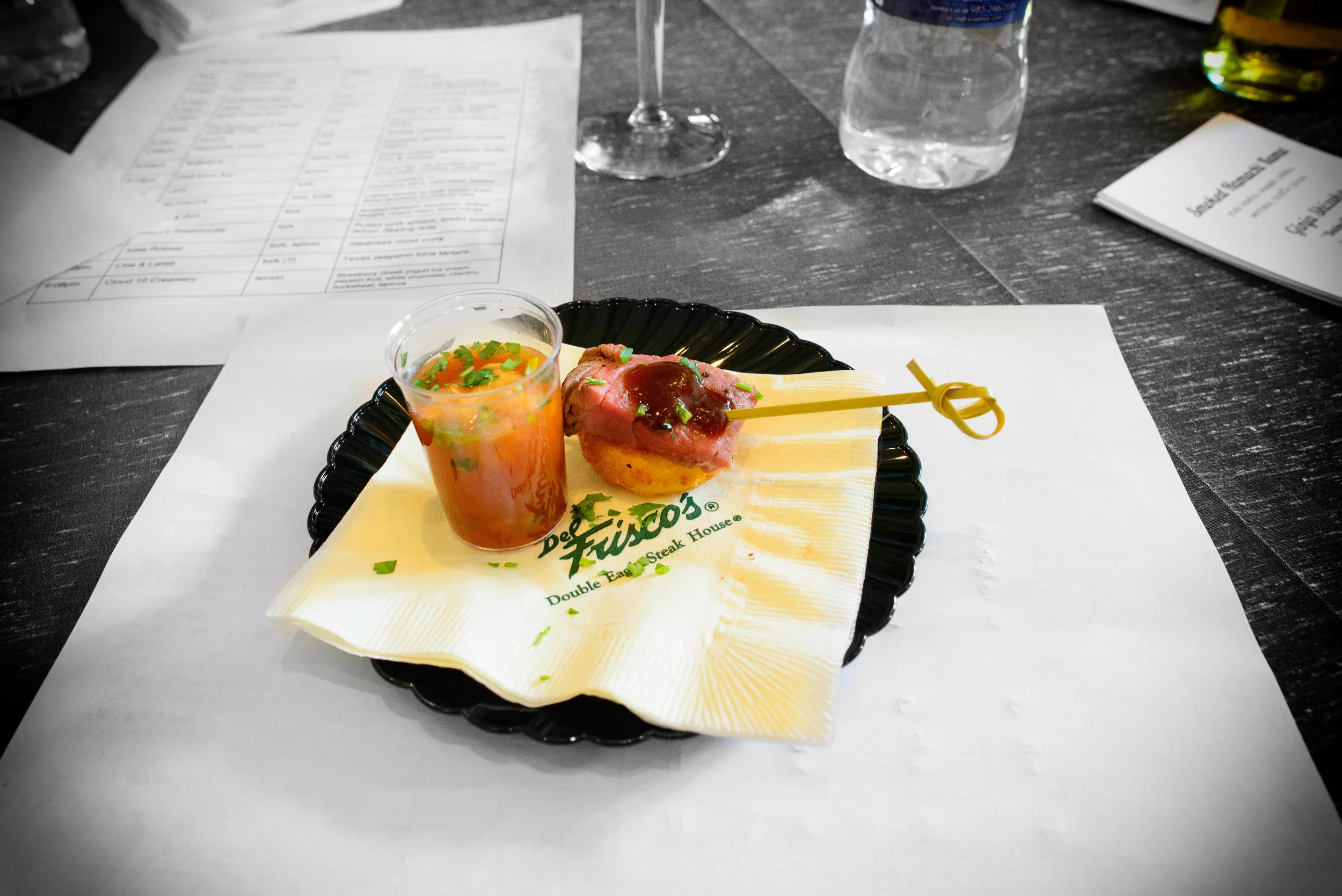 12th Contestant: Del Frisco's - Lobster shooter with kaffir toma