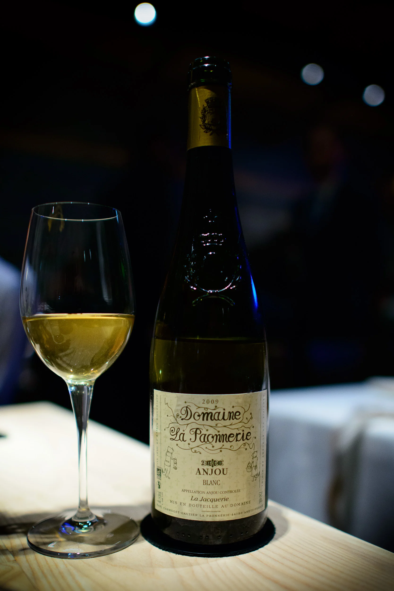 Domaine La Paonnerie Blanc, Anjou, 2009