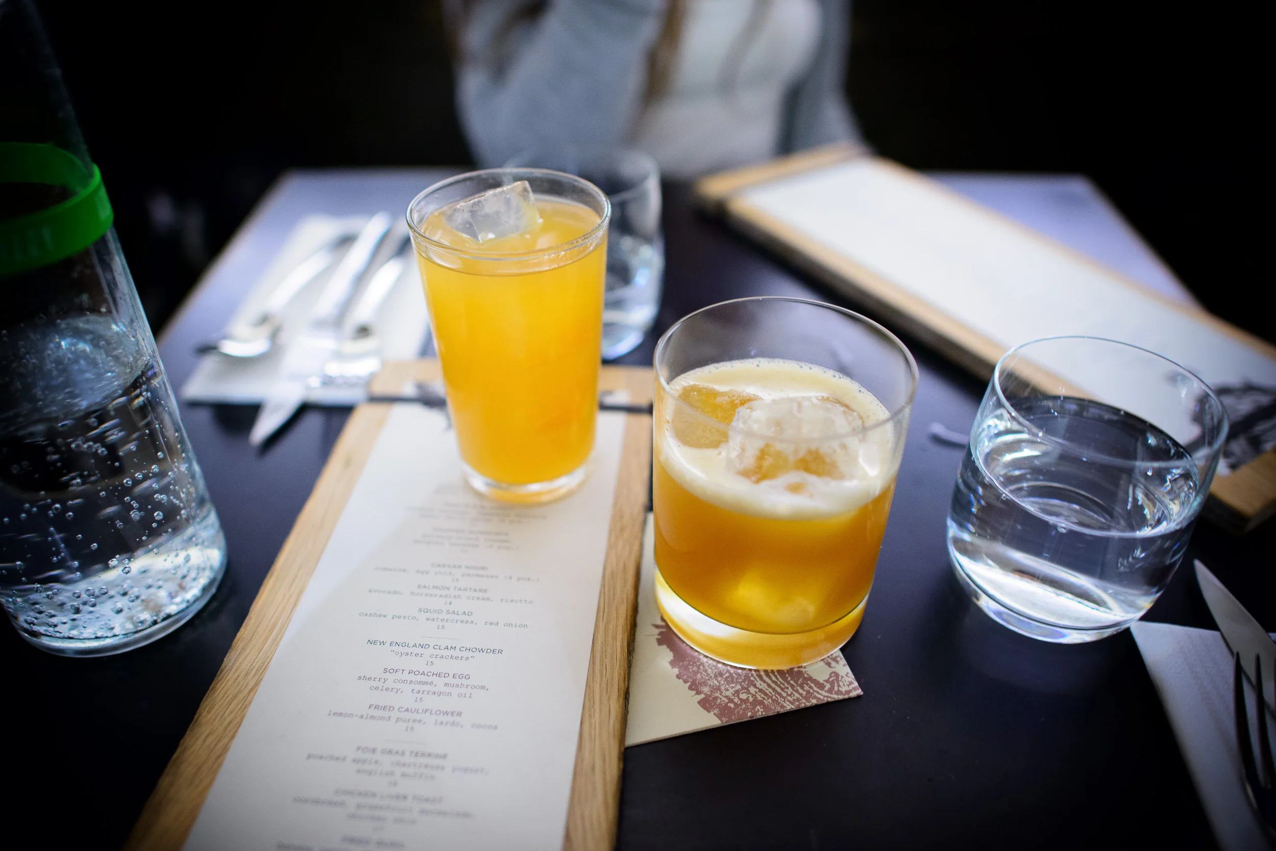 Dr. Dave's 'Scrip Pad: rye, yuzu, amaro, smoked maple; Love Oolo