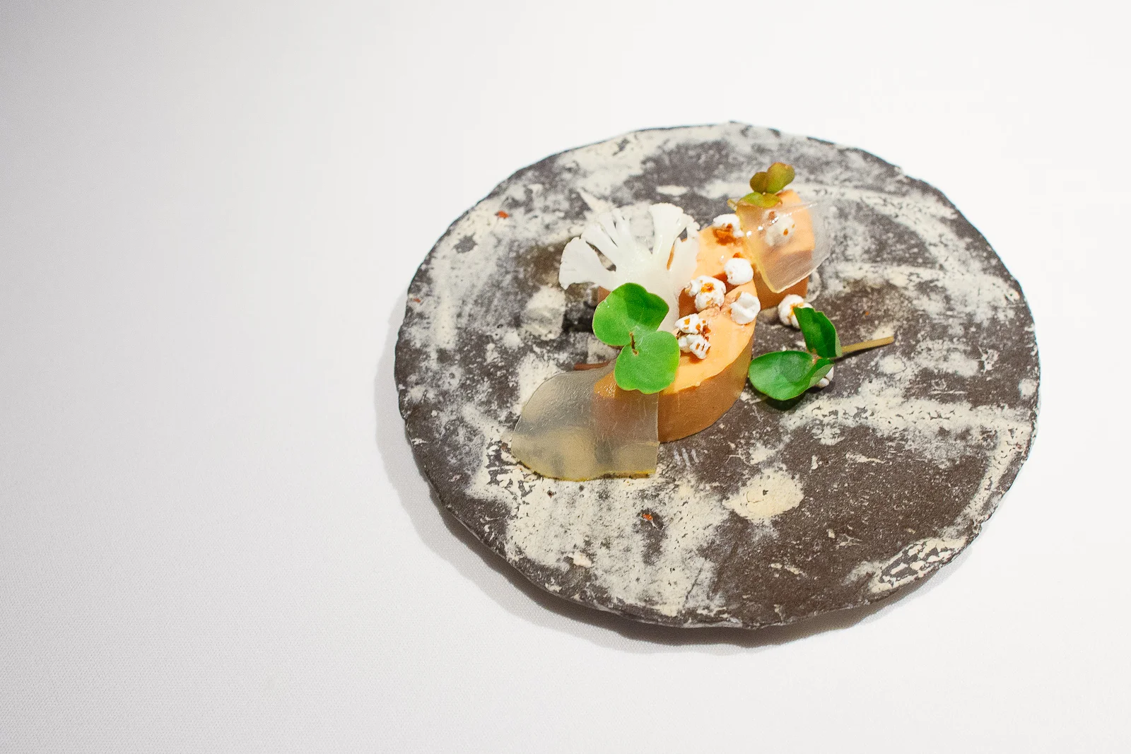 3rd Course: Toasted buckwheat and duck foie gras, etrog citron