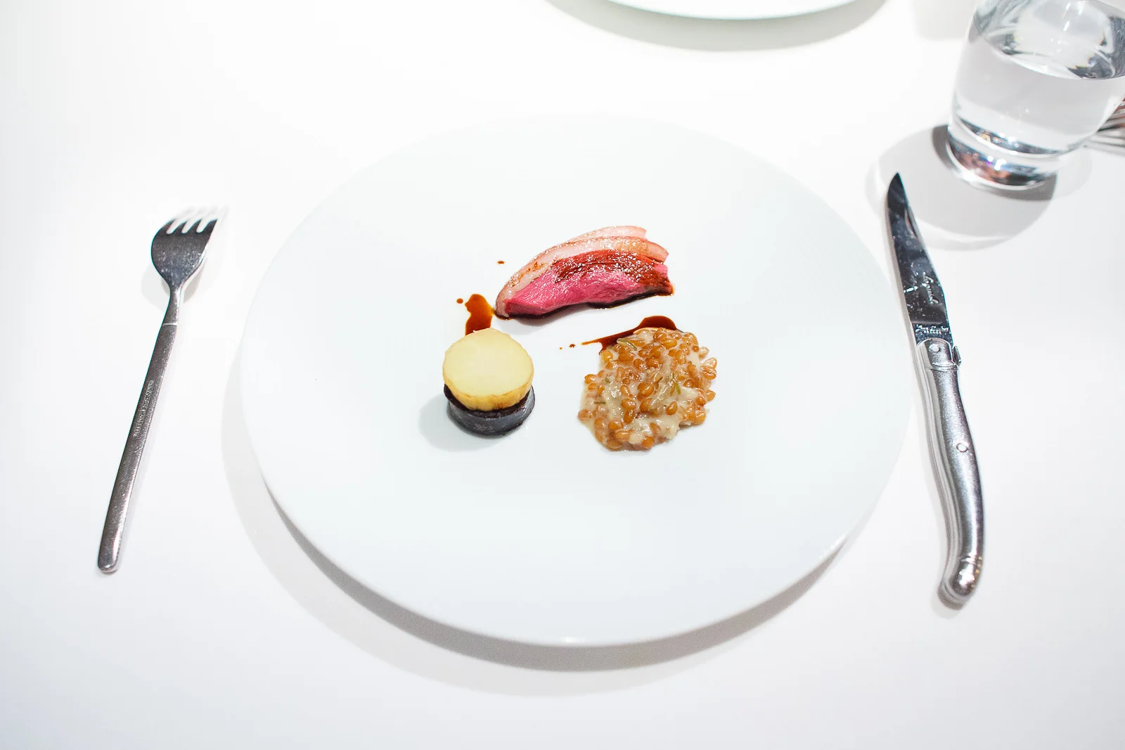 15th Course: Duck, slowly roasted in hay and salt crust, homemad