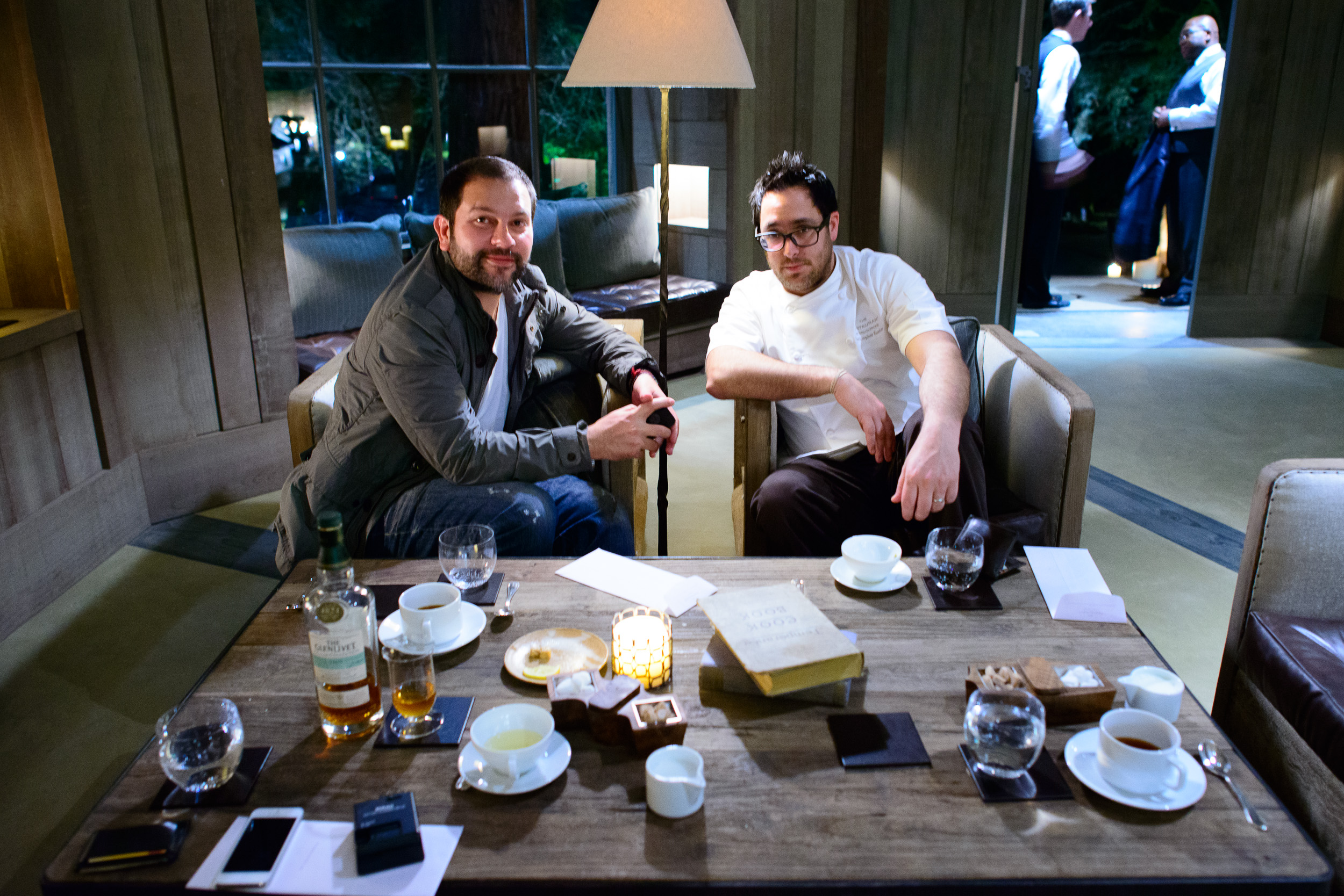 Chefs Enrique Olvera (Pujol, Mexico City) and Christopher Kostow