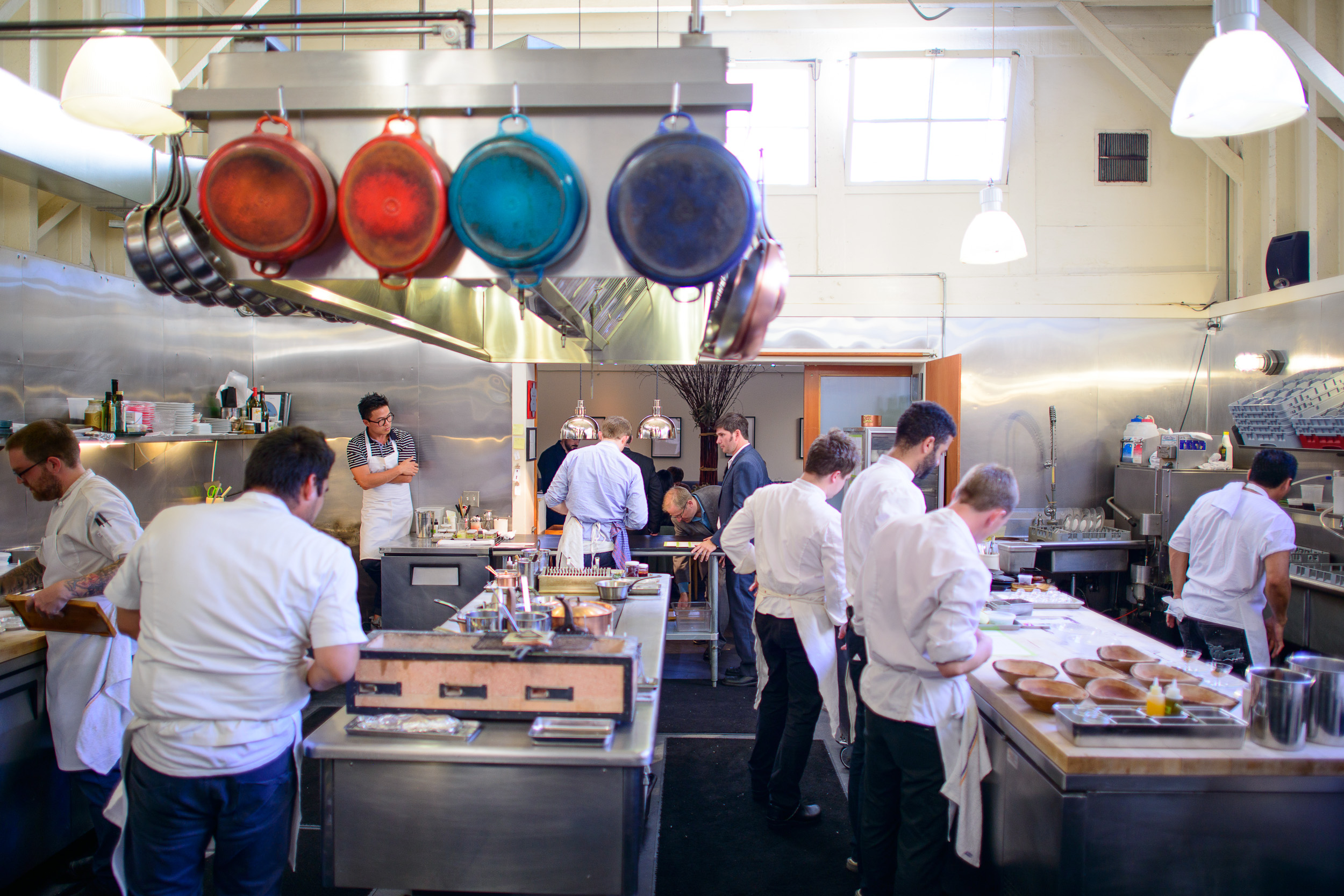 Inside the kitchen