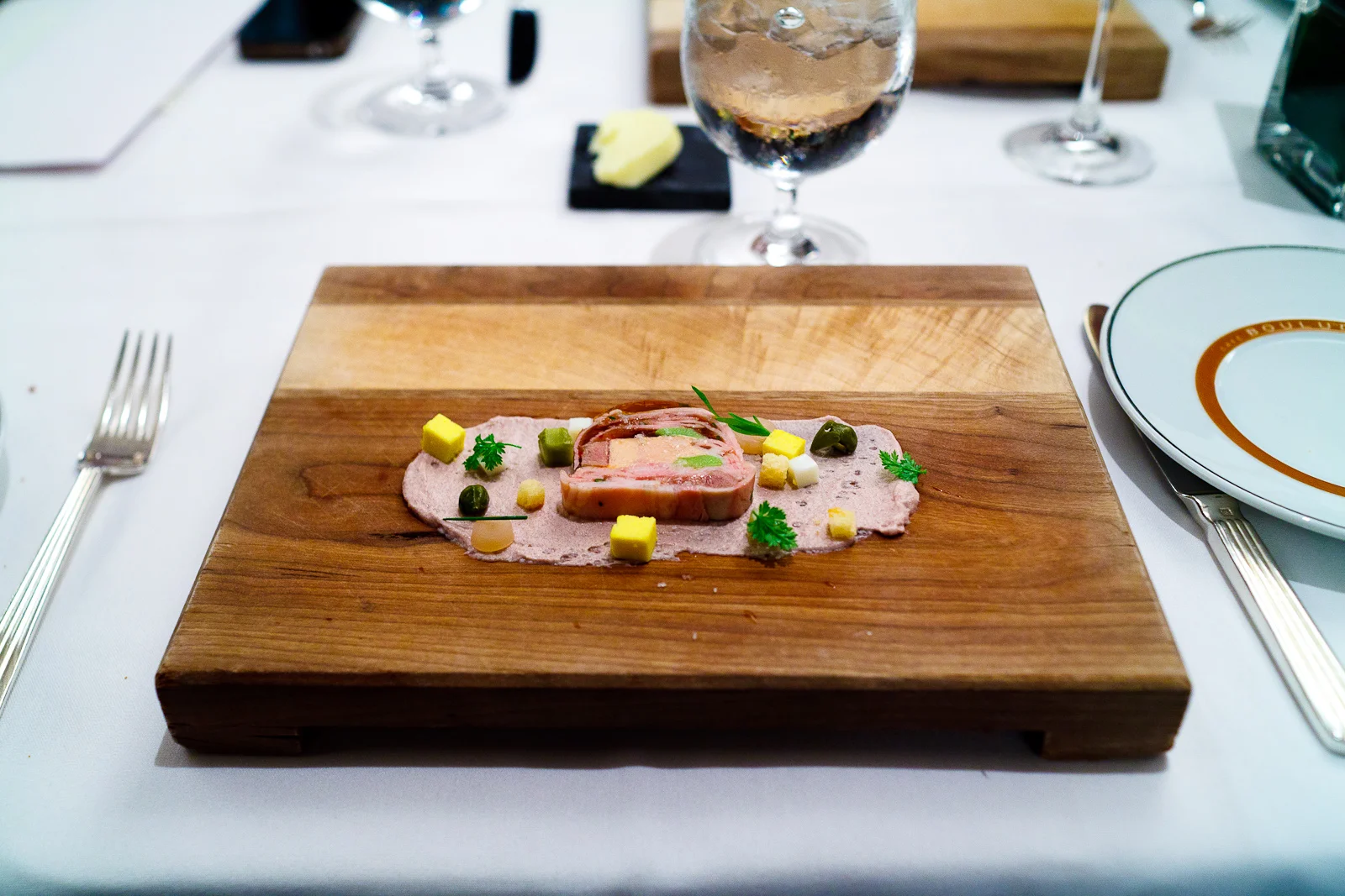 2nd Course: Veal, pickled ramps, egg, mustard