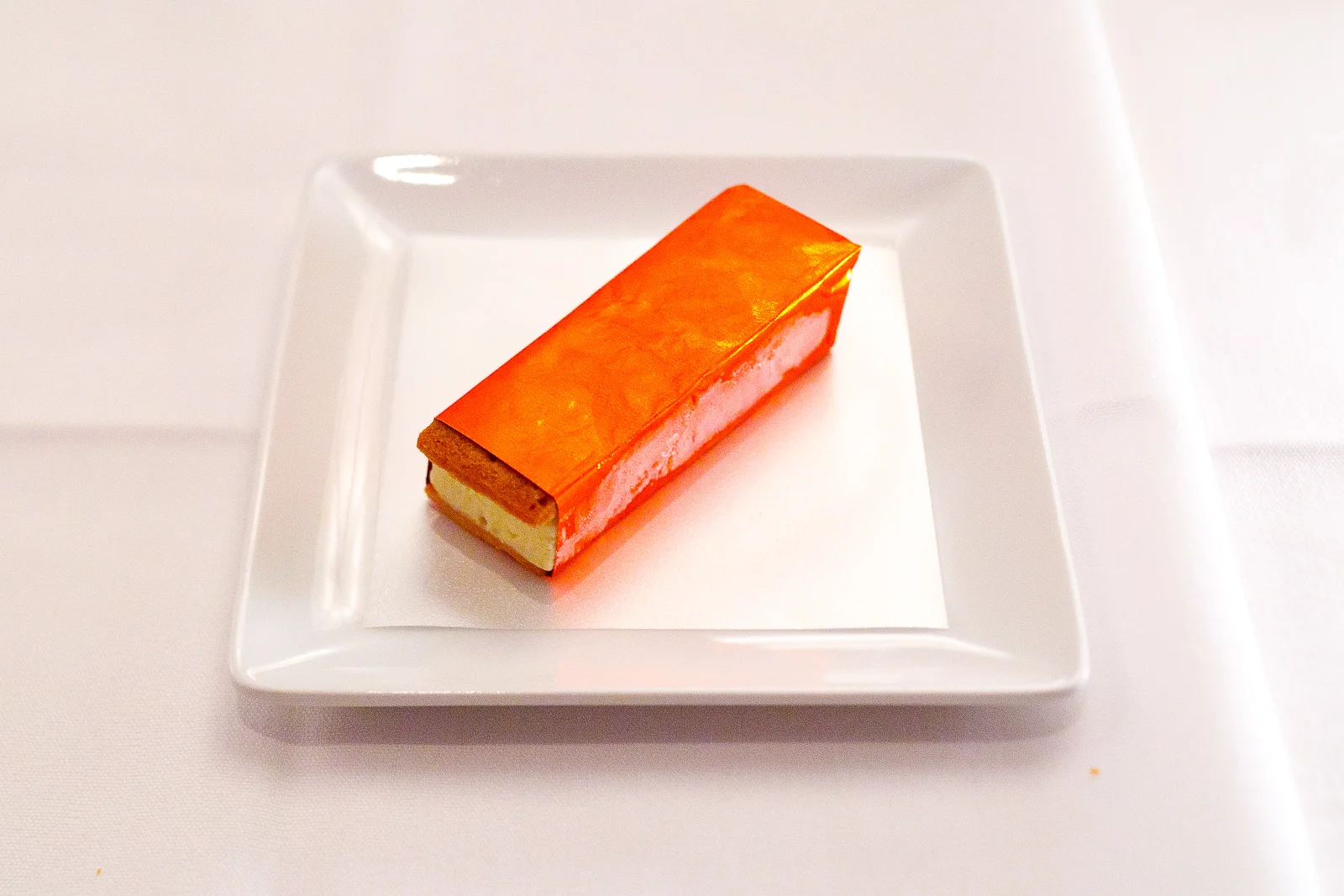 9th Course: Passionfruit and coconut ice cream sandwich