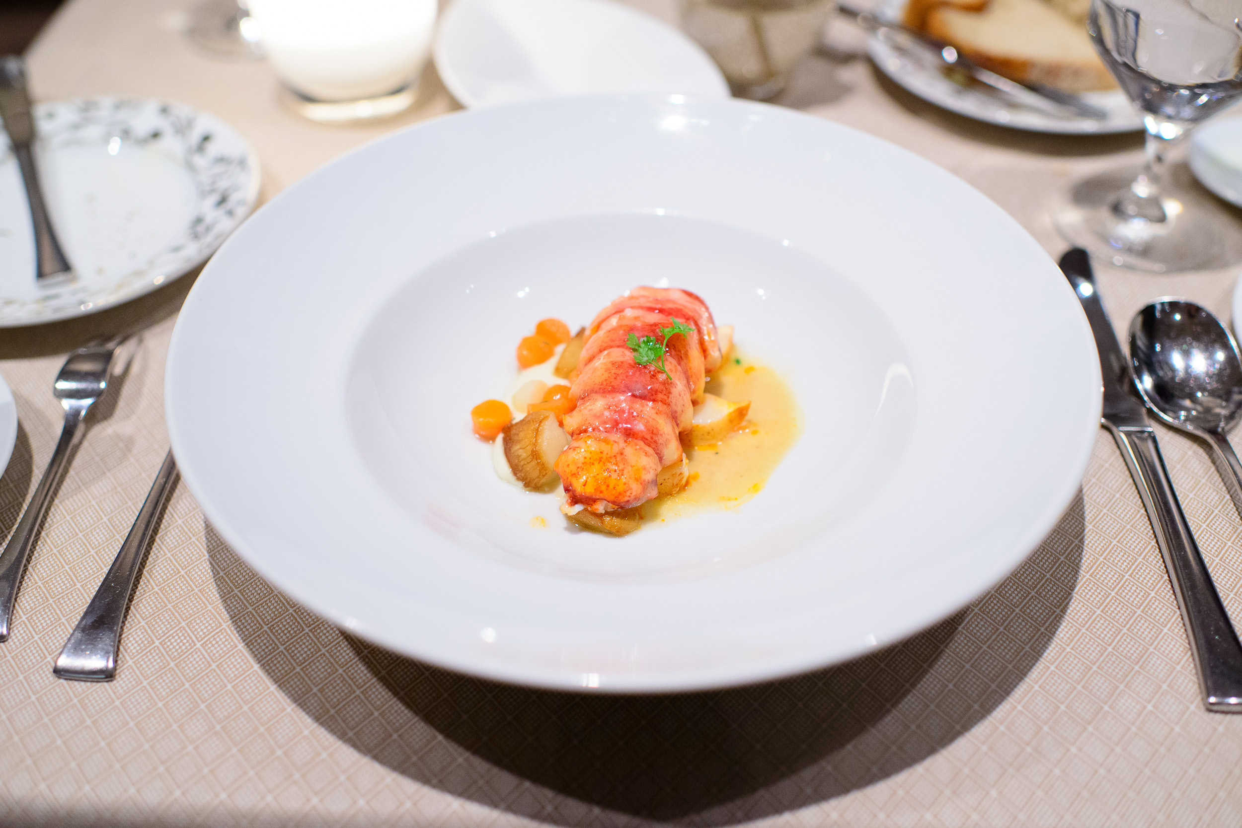 Astice - butter poached nova scotia lobster, glazed root vegetab