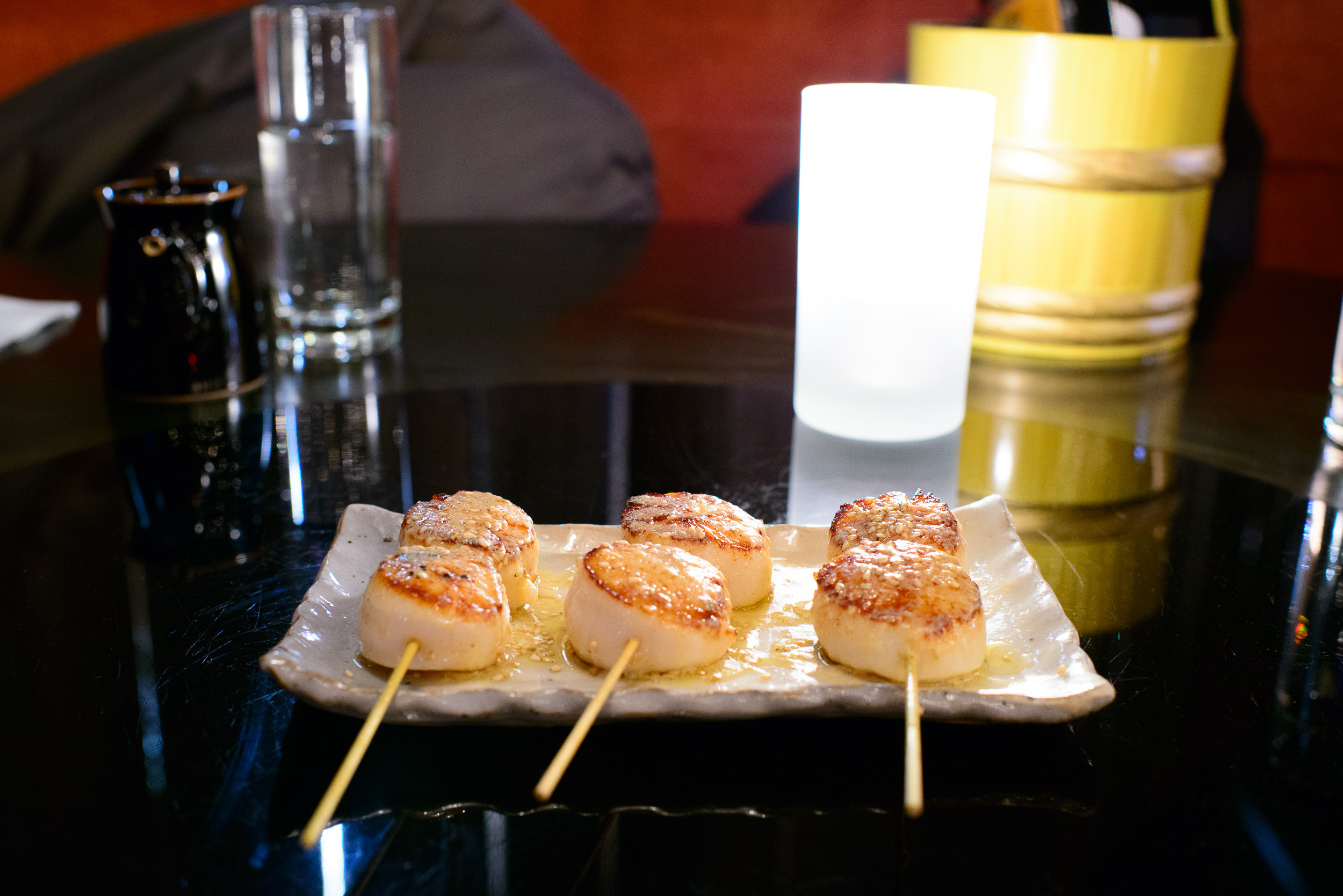 Roasted sea scallops, miso butter