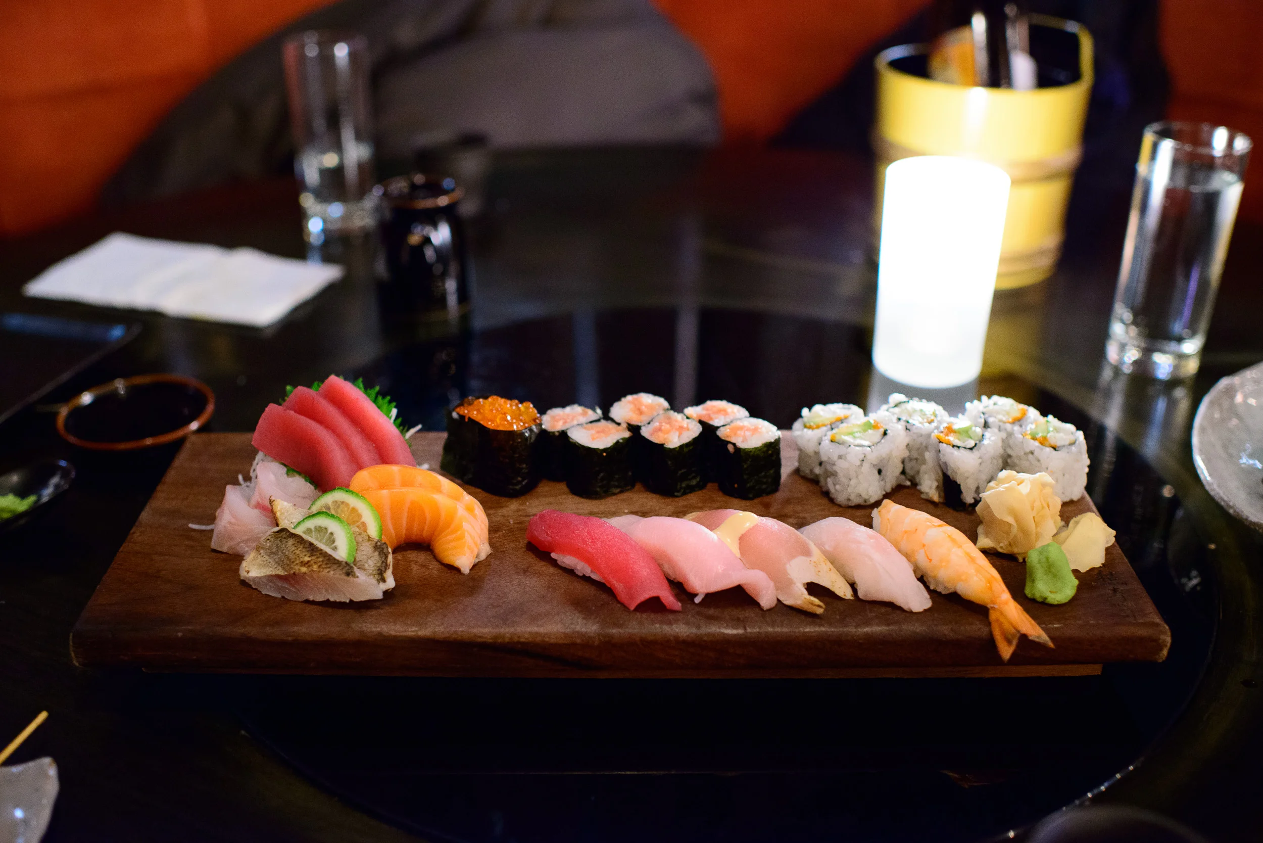 Assorted sushi