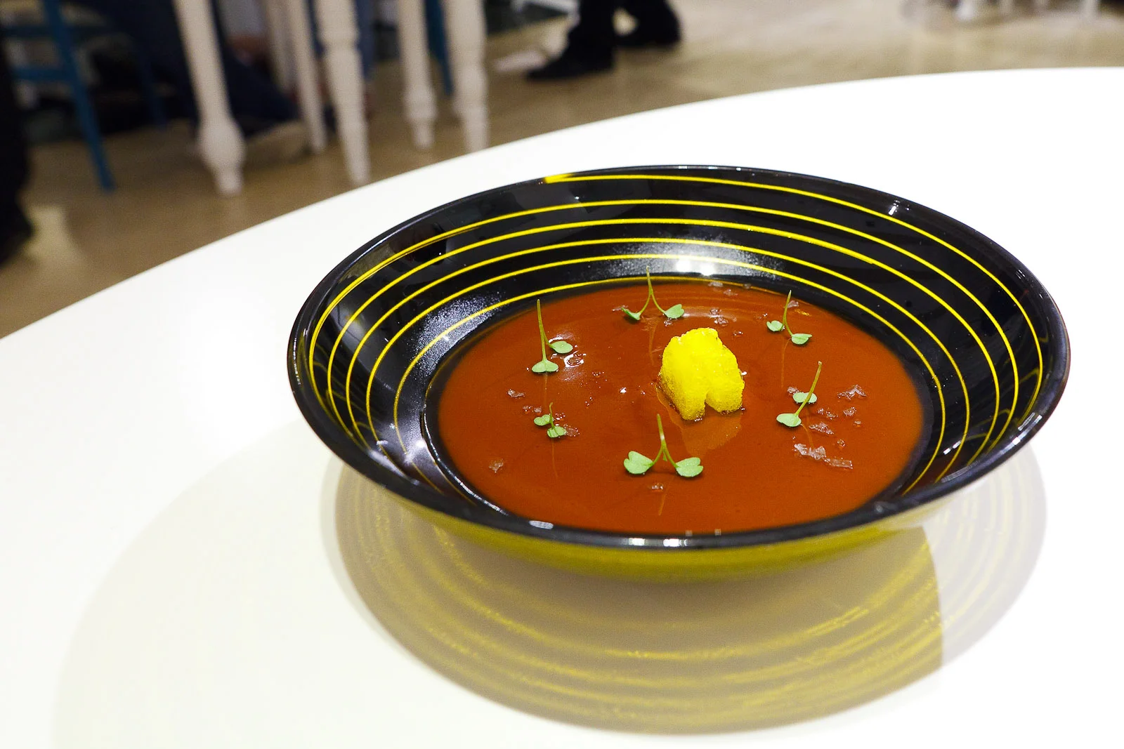 4th Course: Cuba libre - foie gras mousse, rum, coke, and sea salt