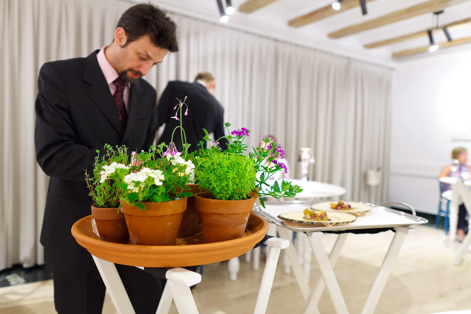 5th Course: The Living Forest being plated