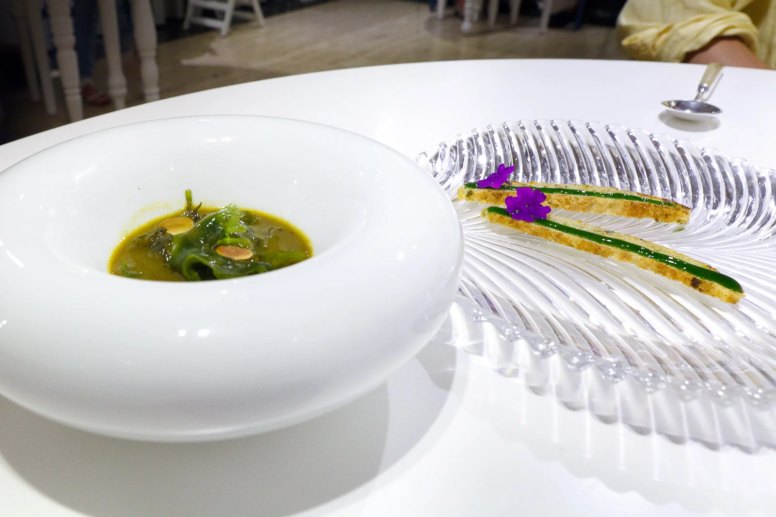 8th Course_ Seaweed stew, sea cucumber, and fishes.jpg