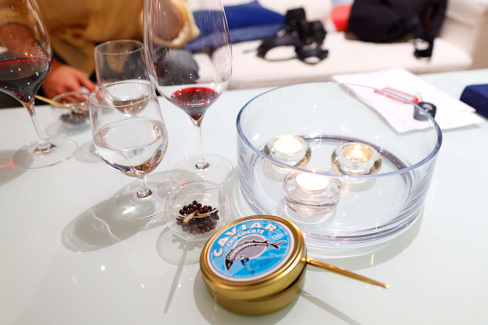 Petits fours: chocolate caviar