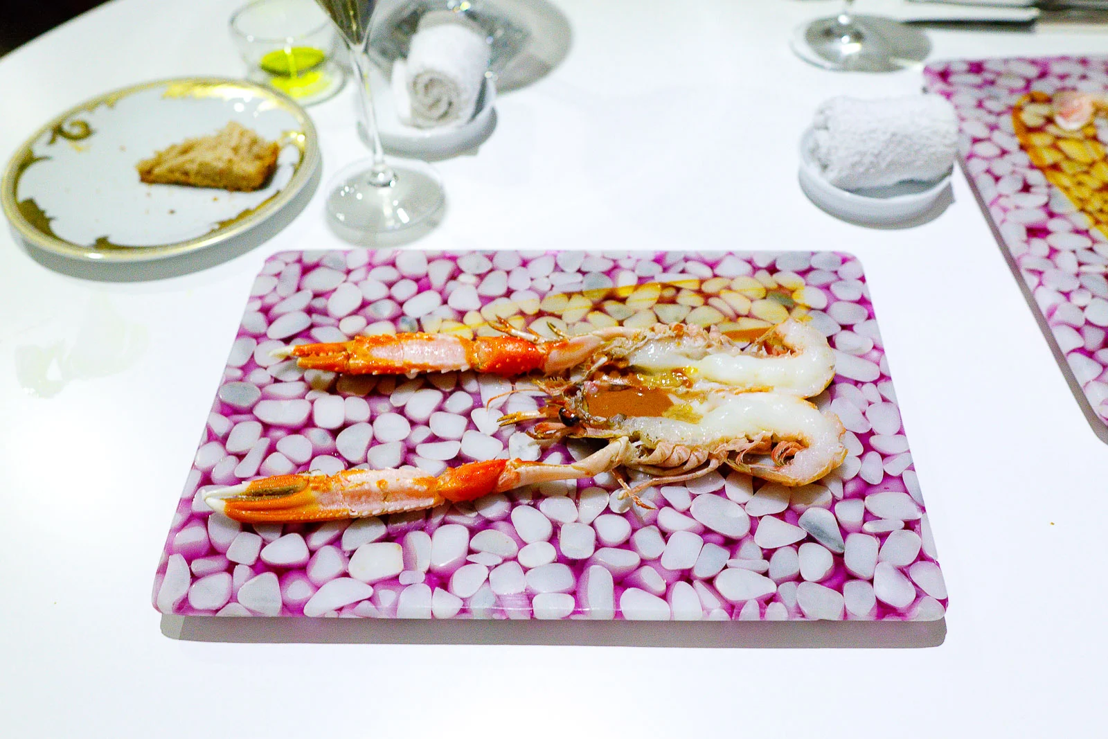 5th Course: Local Denia bay langoustine a la plancha