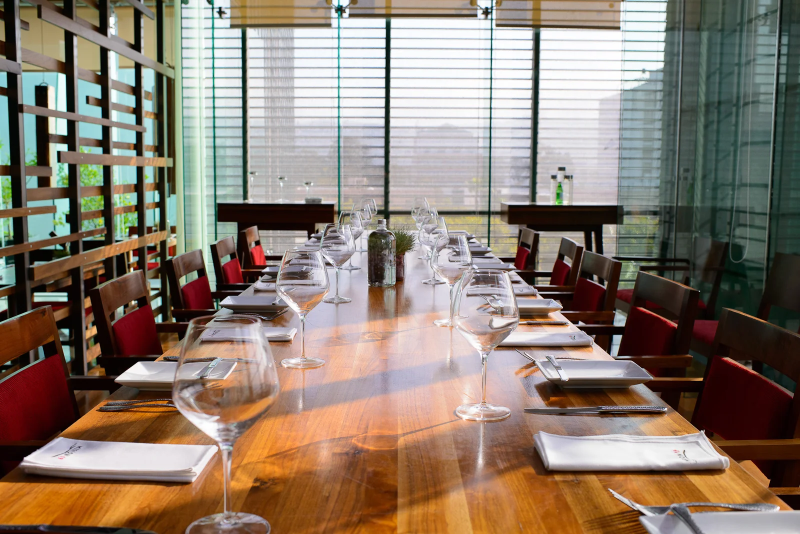 Inside the restaurant
