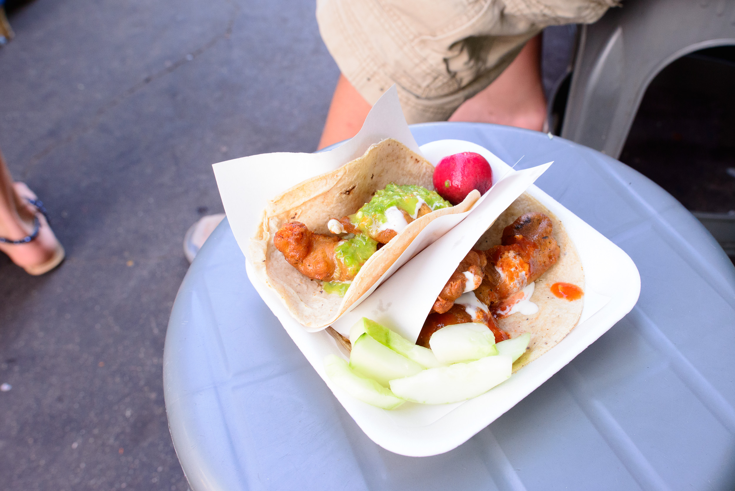 Fish tacos (tacos de cazón)