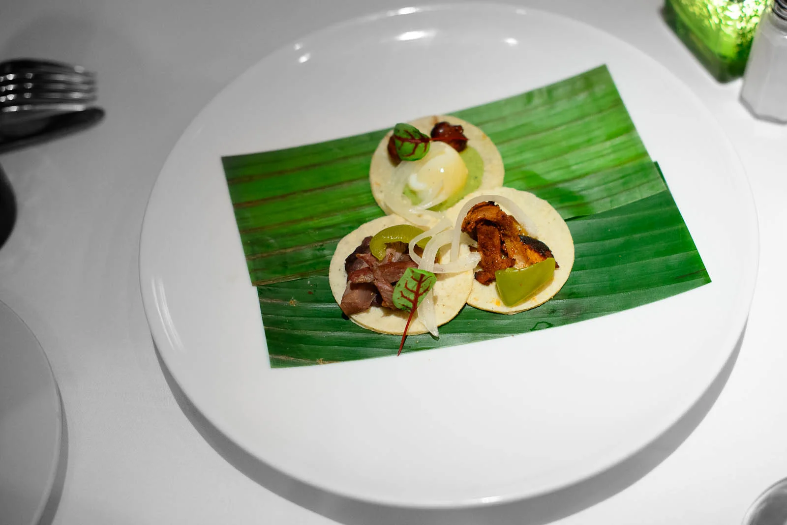 Tres Bocaditos Oaxaquenos: Three bites of Oaxaca - aged beef ten