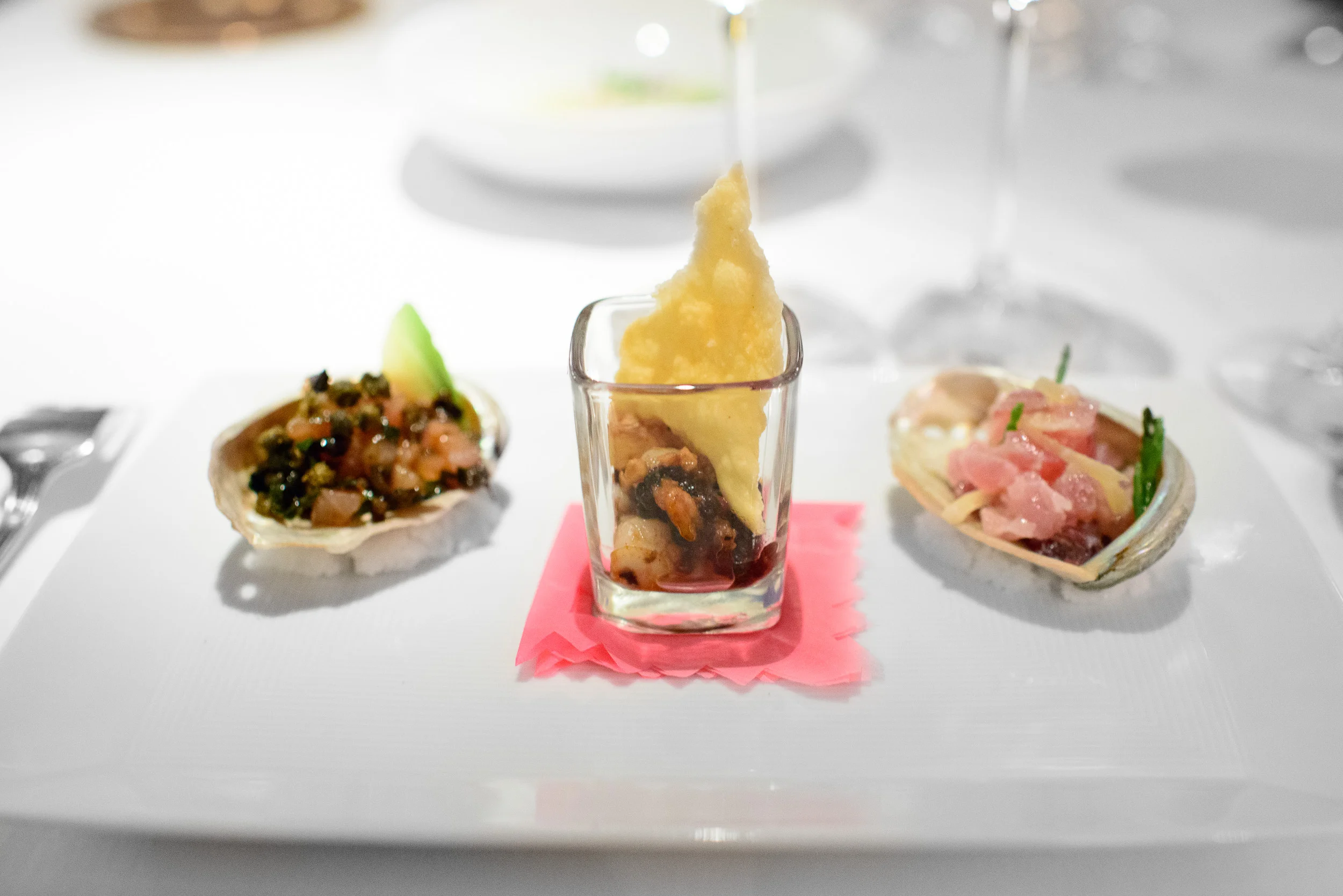 Baja by the sea - yellowtail (toasted ancho, crispy capers, Baja