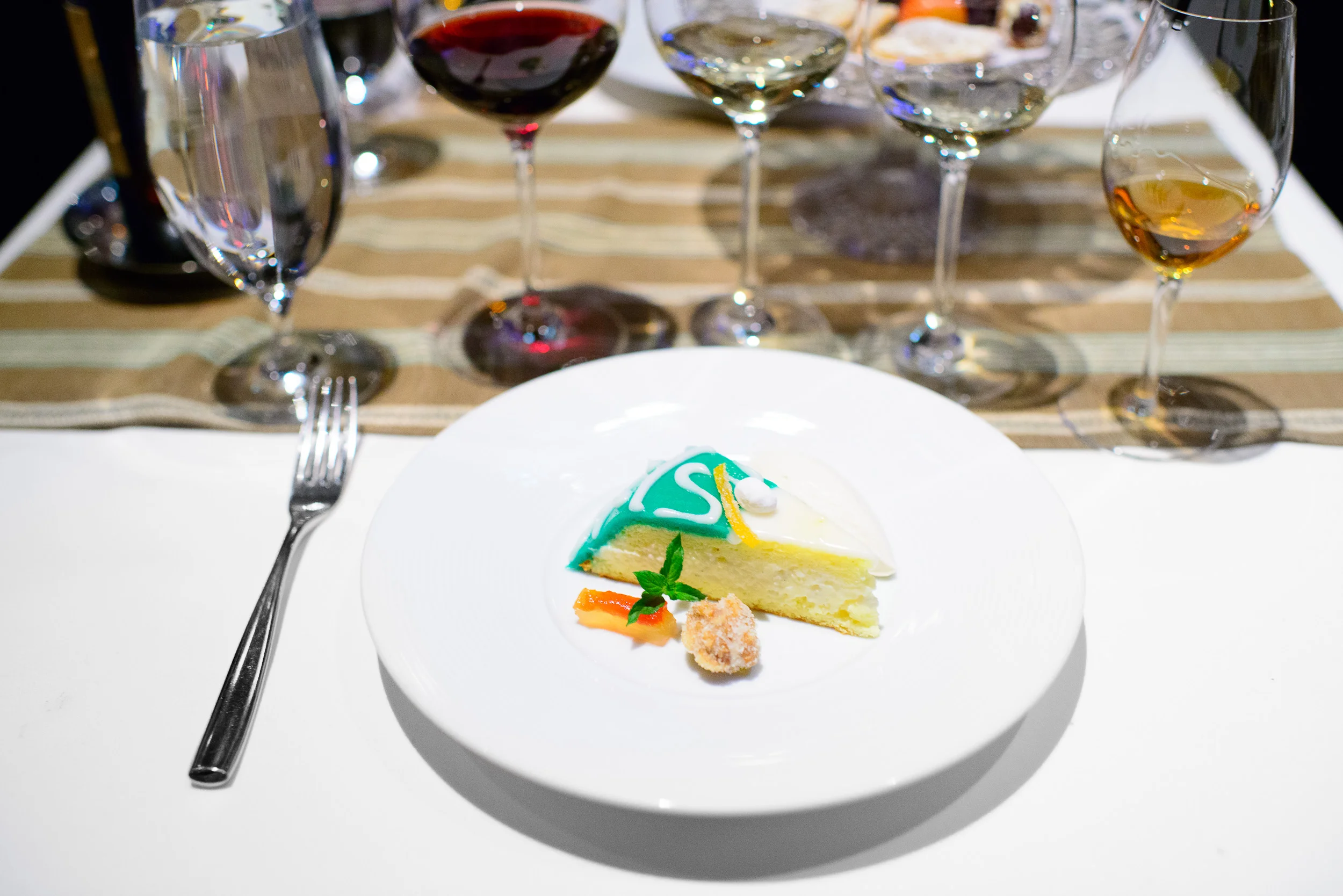 8th Course: Cassata (A slice of marzipan-ricotta cake)
