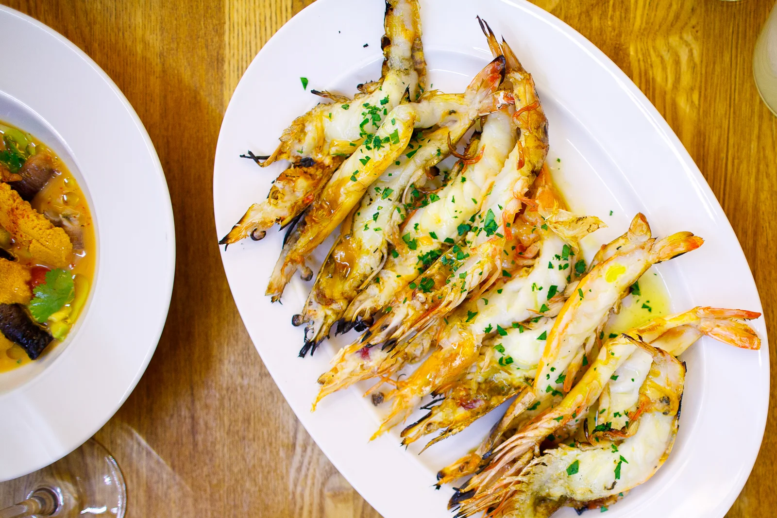 Camarones del Pacifico a la parilla (Pacific shrimp on the grill) (198 MXP)