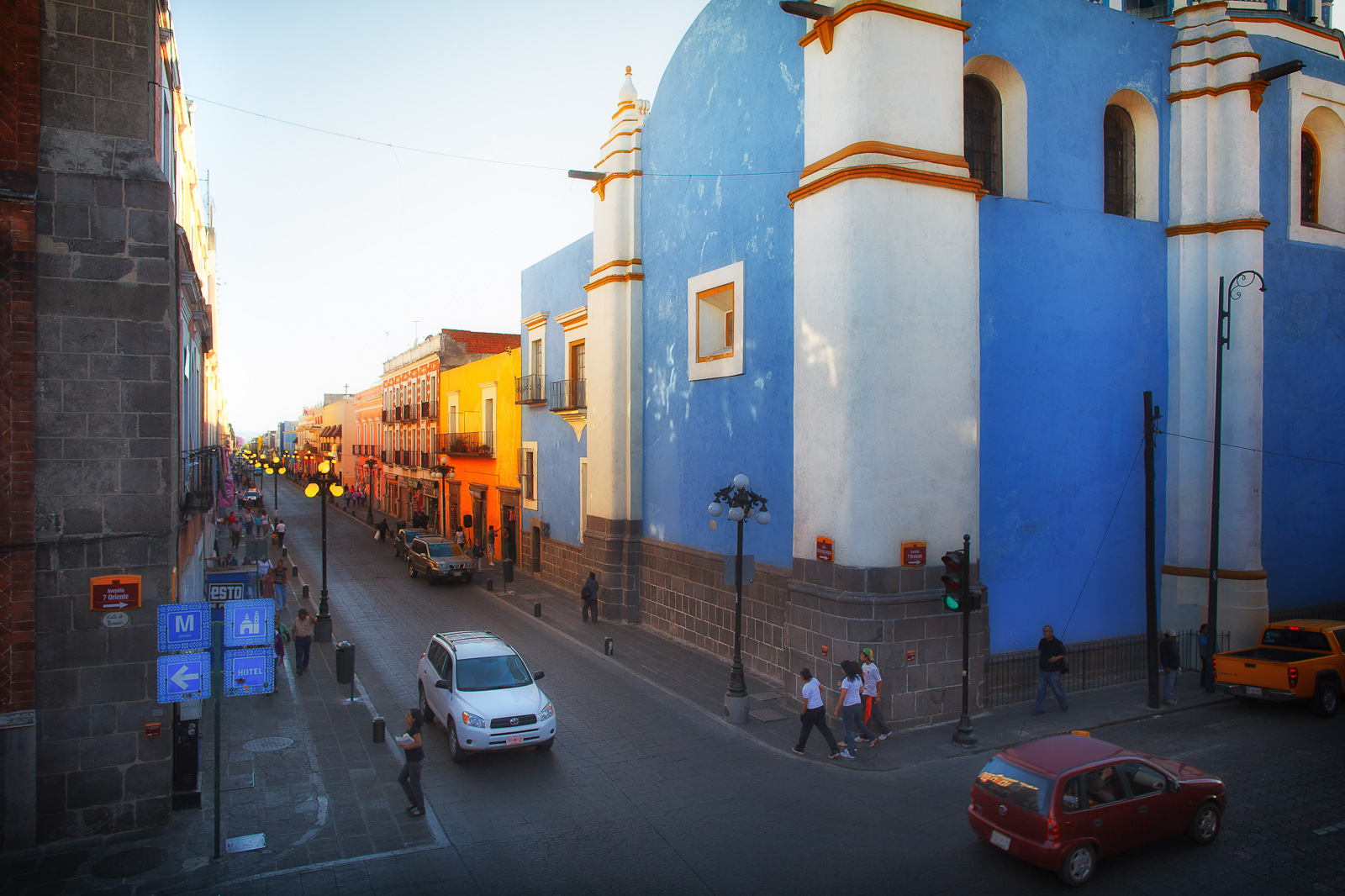 Sunset in Puebla, patrimonio de la humanidad
