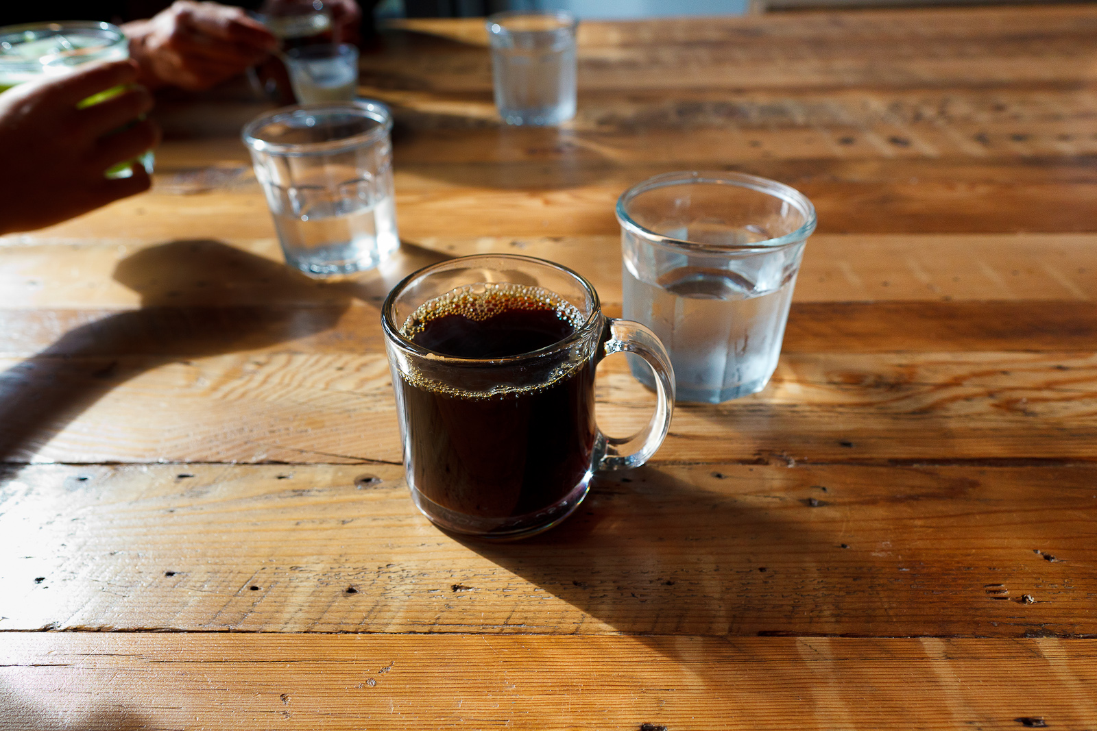 V60 Brazilian Daterra decaffeinated pour over coffee