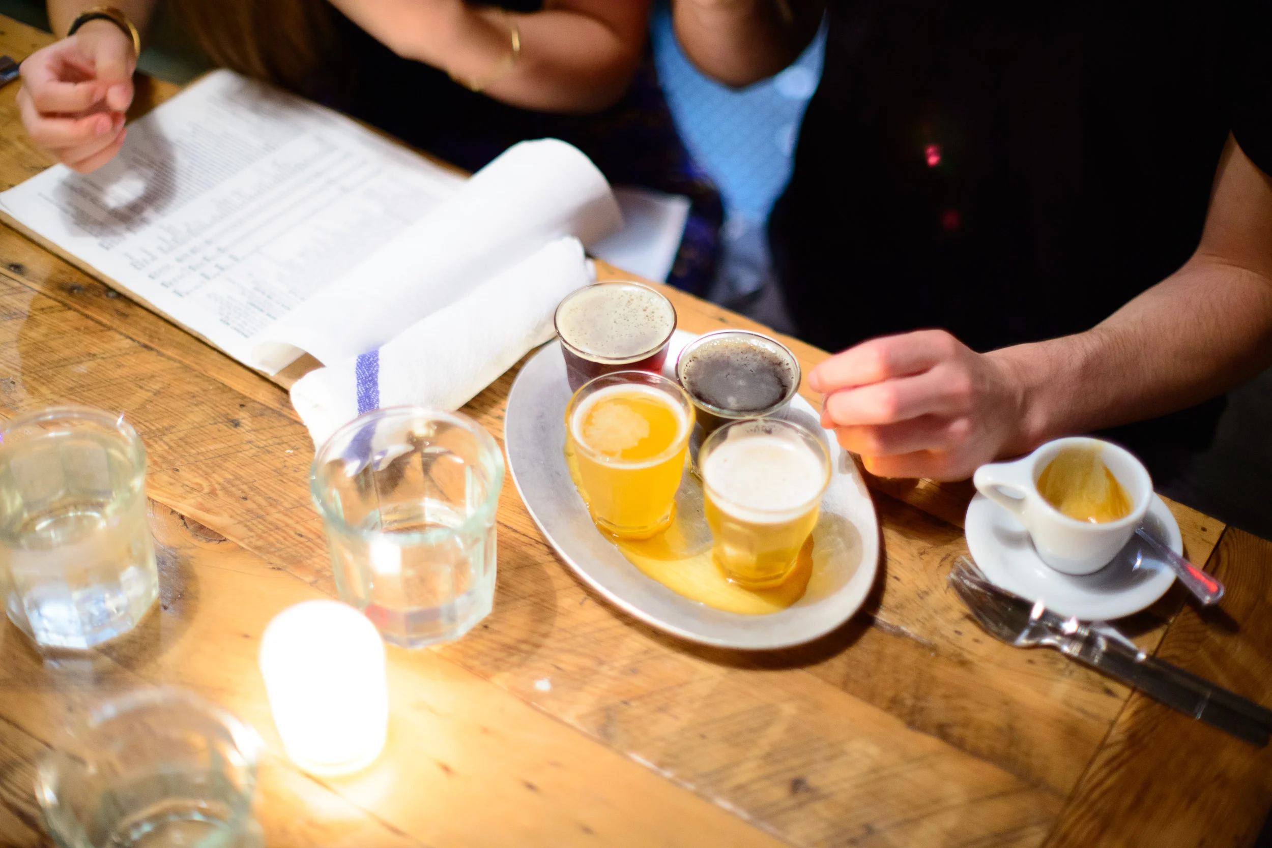 Flight of beers