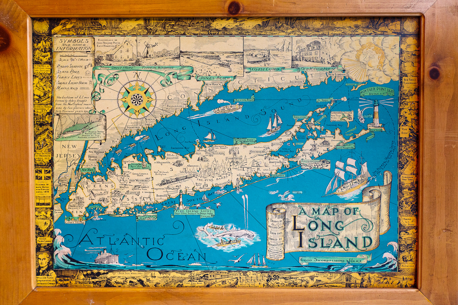 Fisherman's map of Long Island