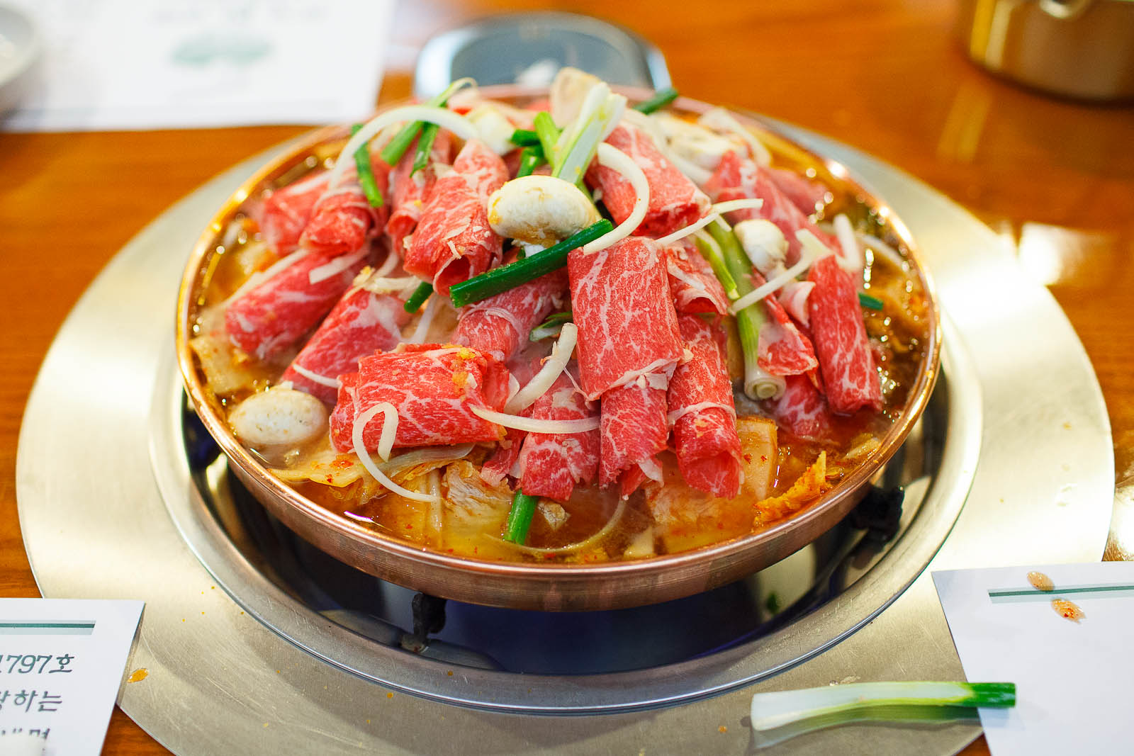 Halabuhji Kimchi Bulgogi - Thinly sliced boneless rib eye steak