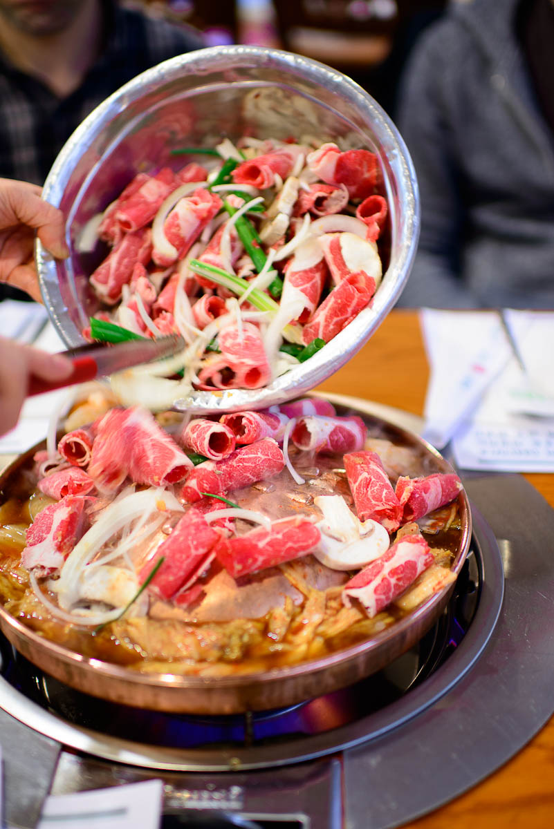 Halabuhji Kimchi Bulgogi - Thinly sliced boneless rib eye steak