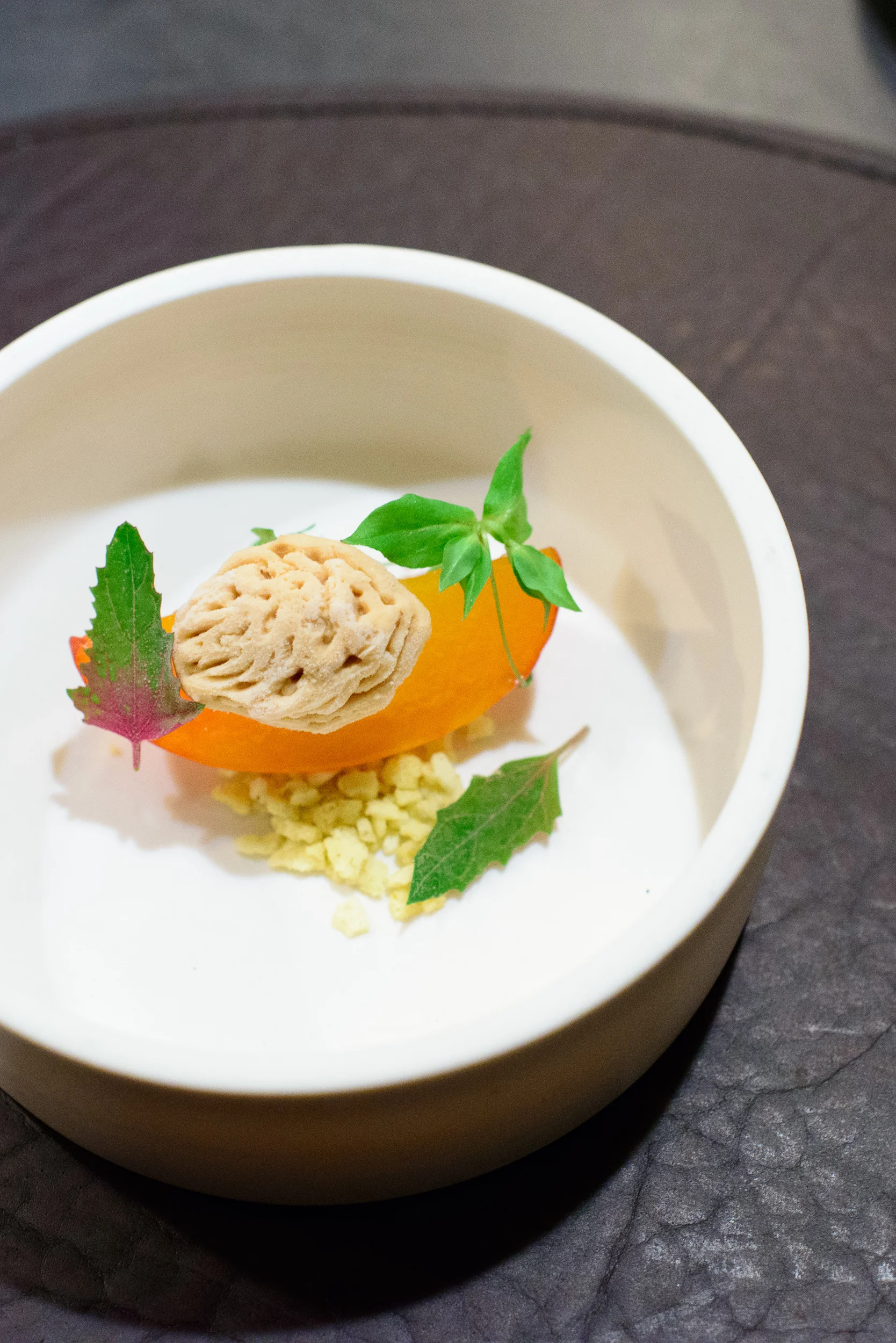 18th Course: Peach, sunflower toffee