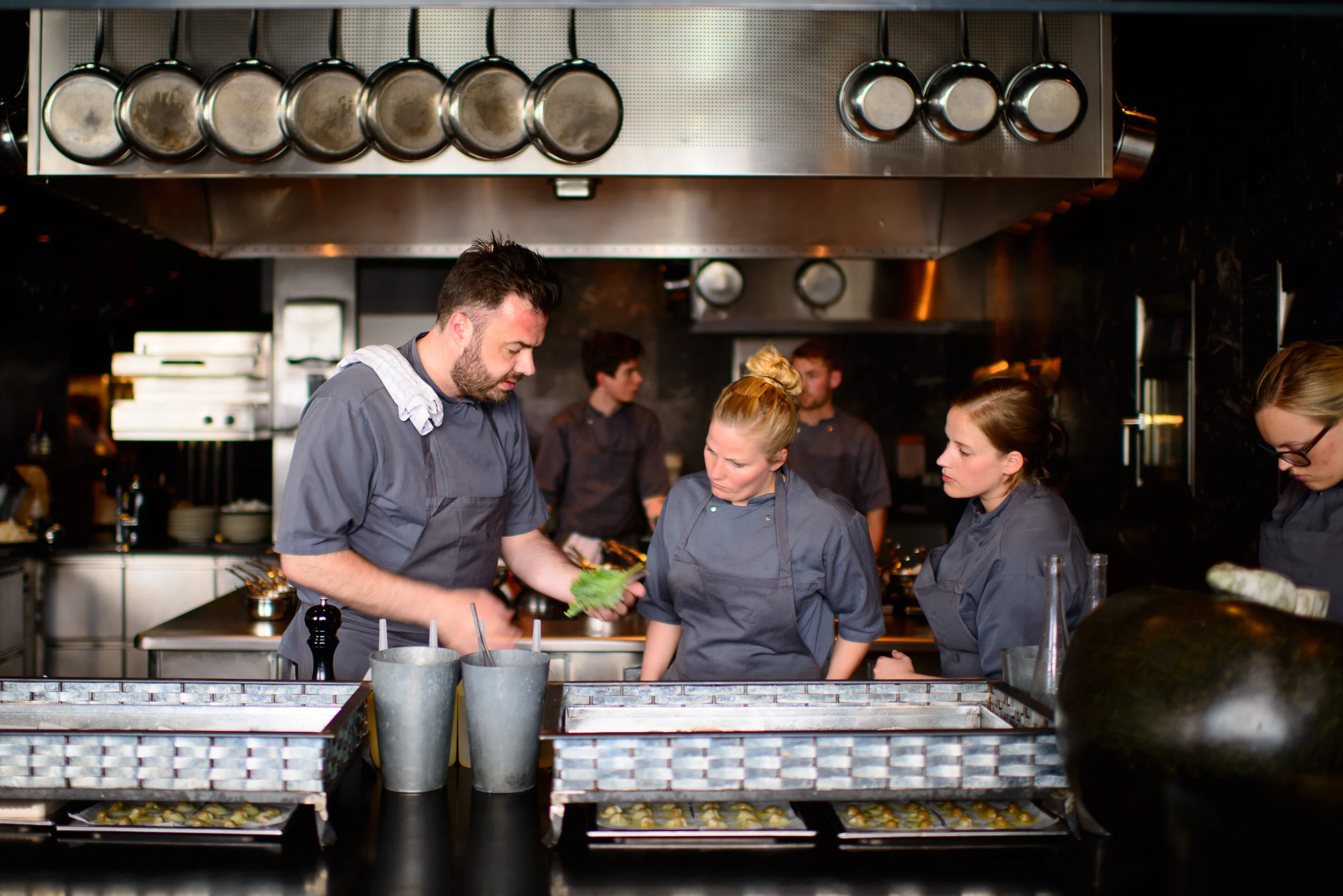 Chef Bo Bech and his team