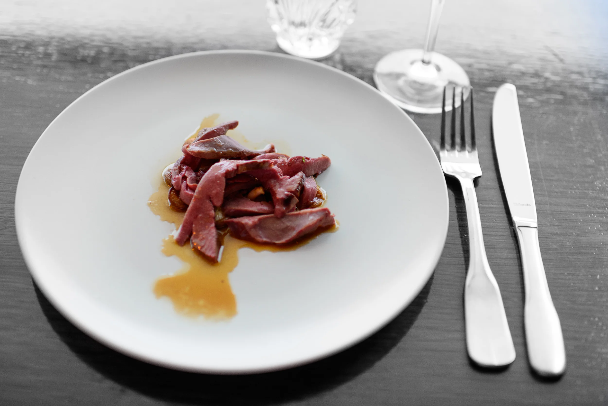 8th Course: Heart Of Lamb With Ginger, Lime, Soya, And Sesame