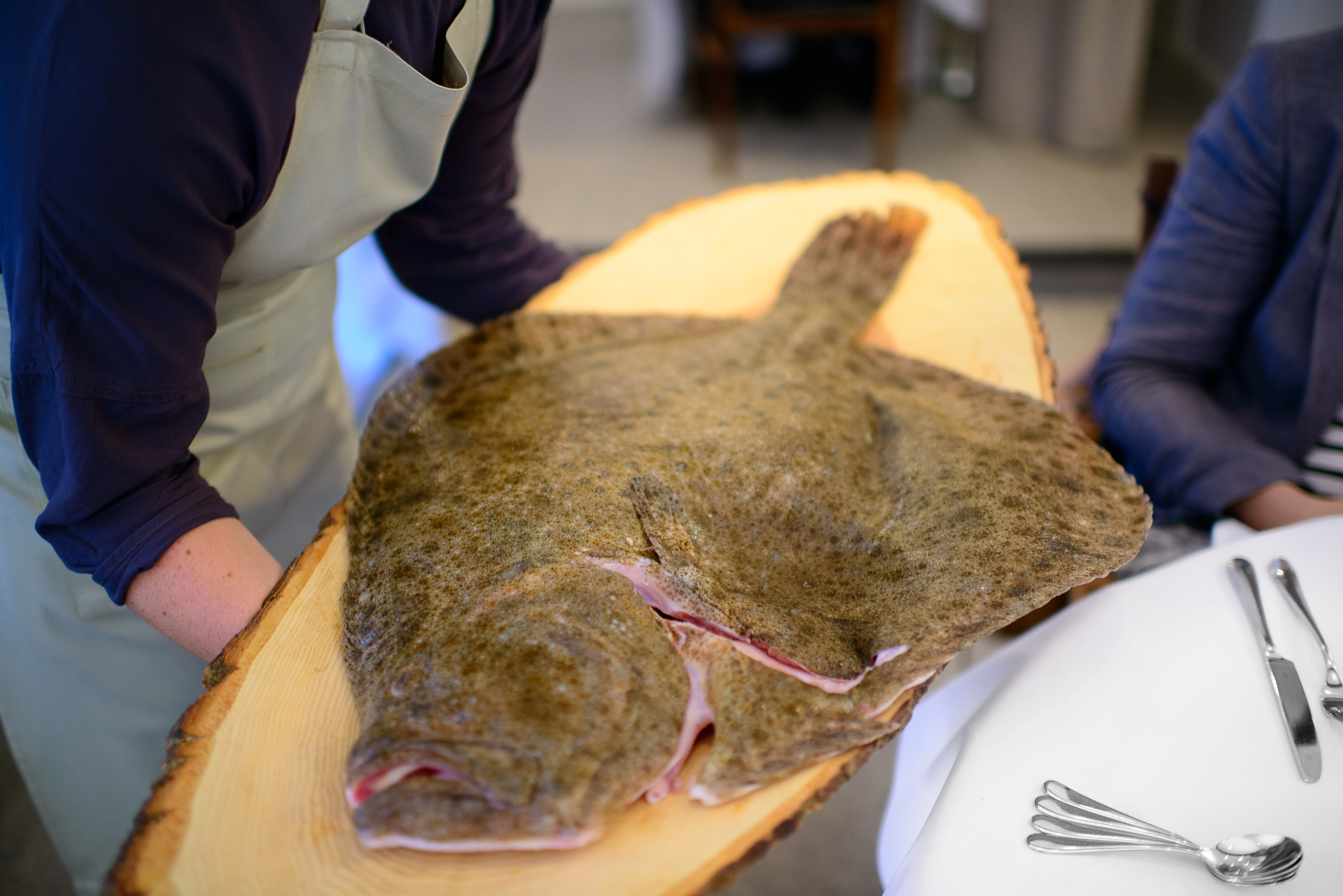 Turbot, baked whole for 4 hours