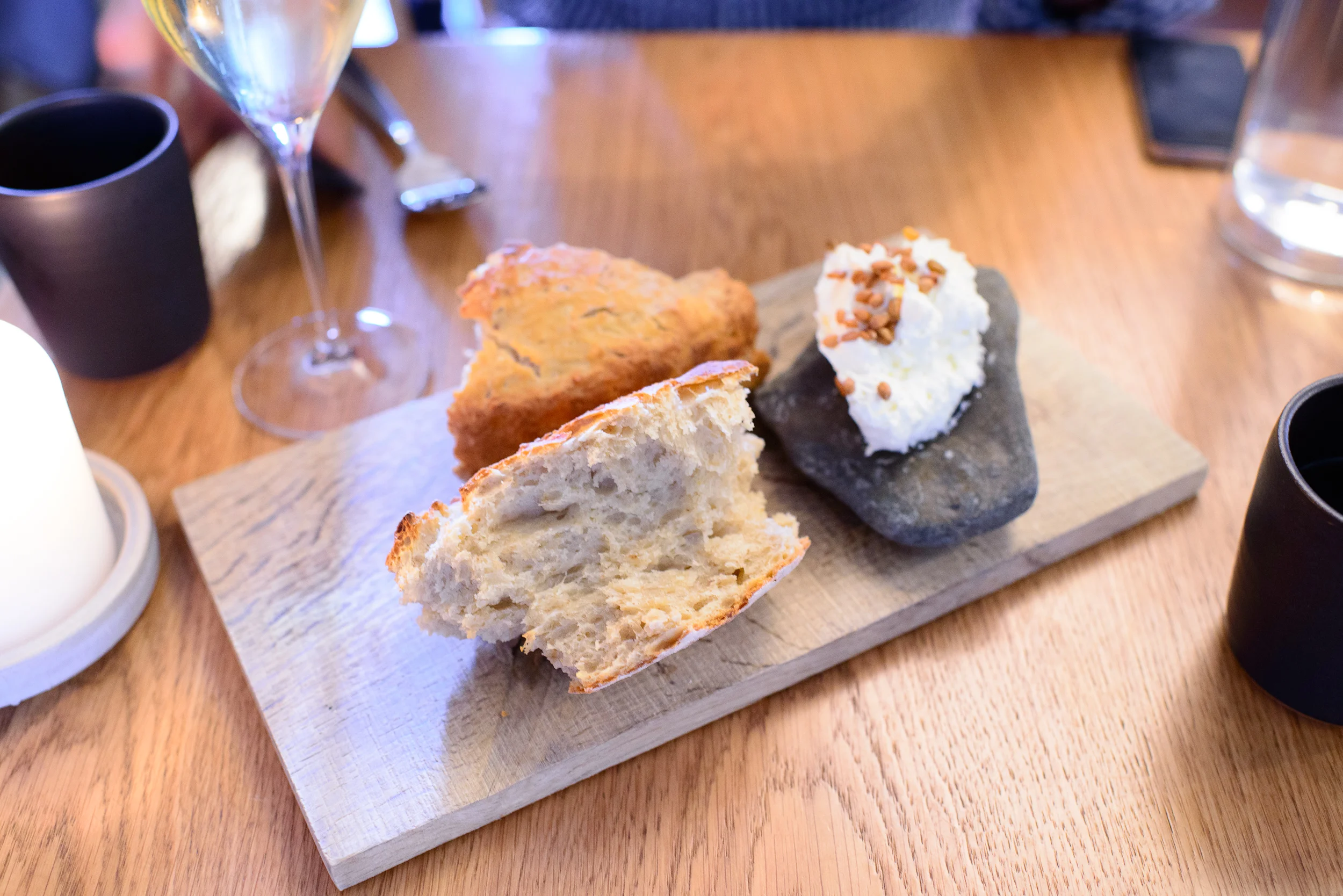 Beer bread, whipped butter