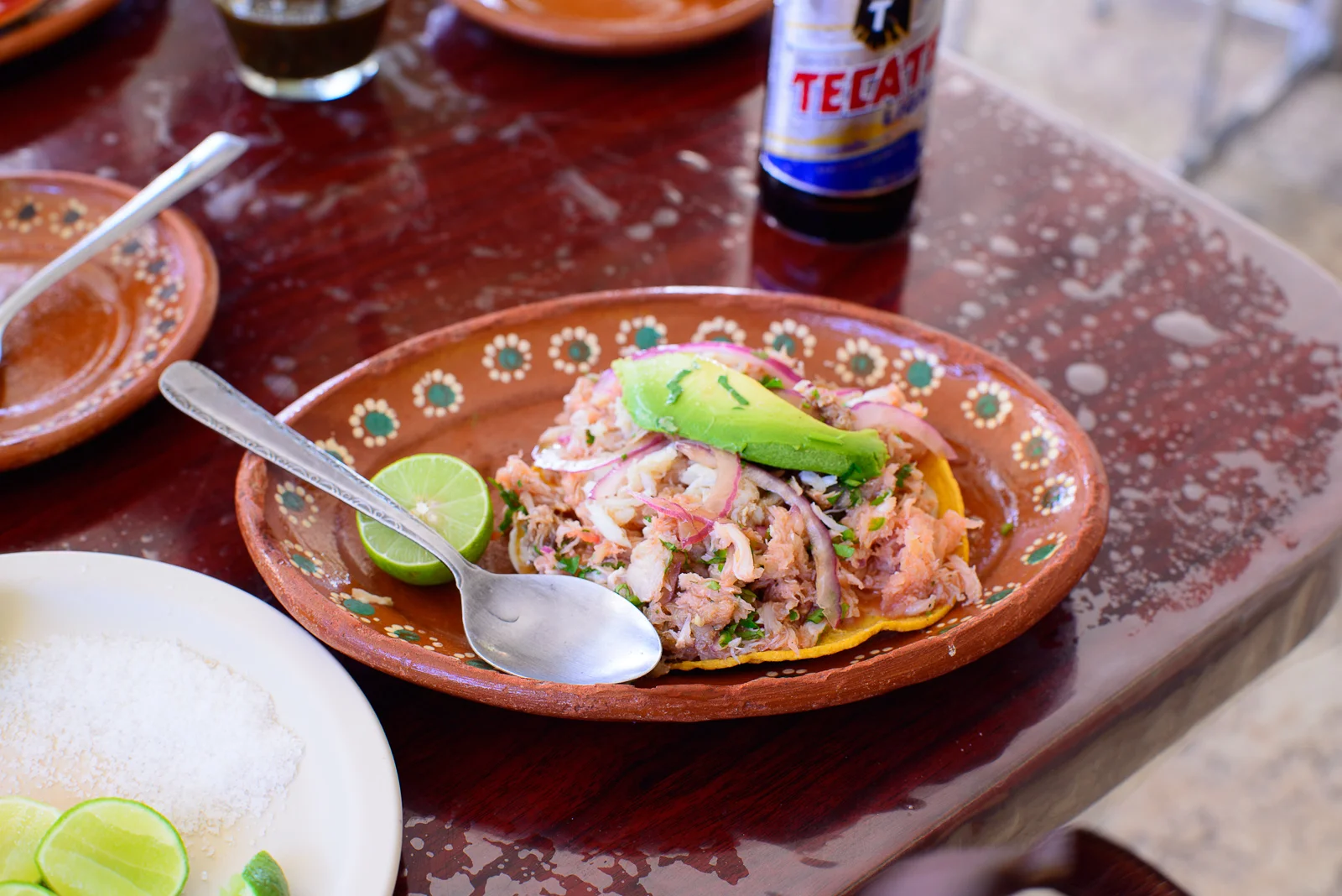 Tostada de lubina