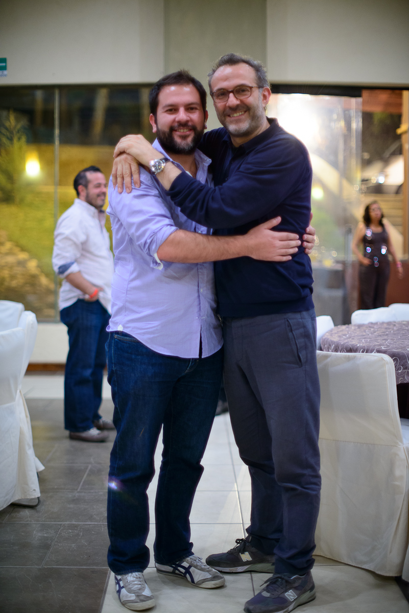 Chefs Enrique Olvera (Pujol, Mexico City) and Massimo Bottura (O