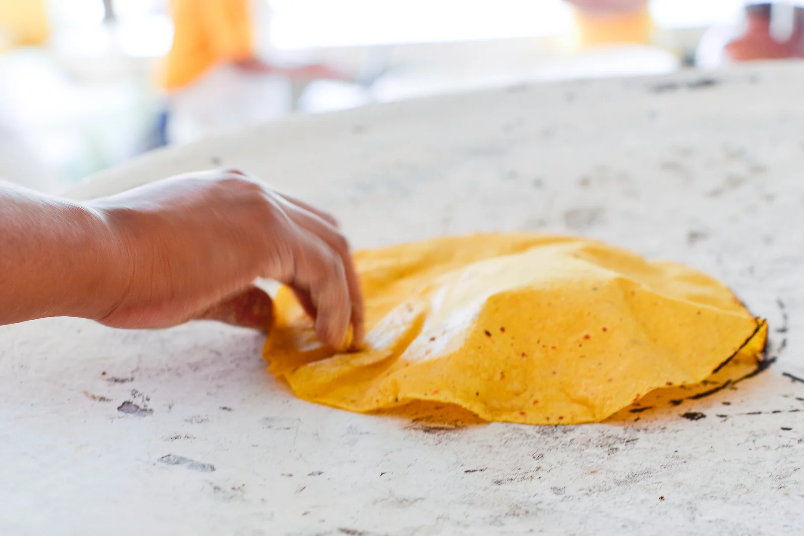 Tortilla inflada