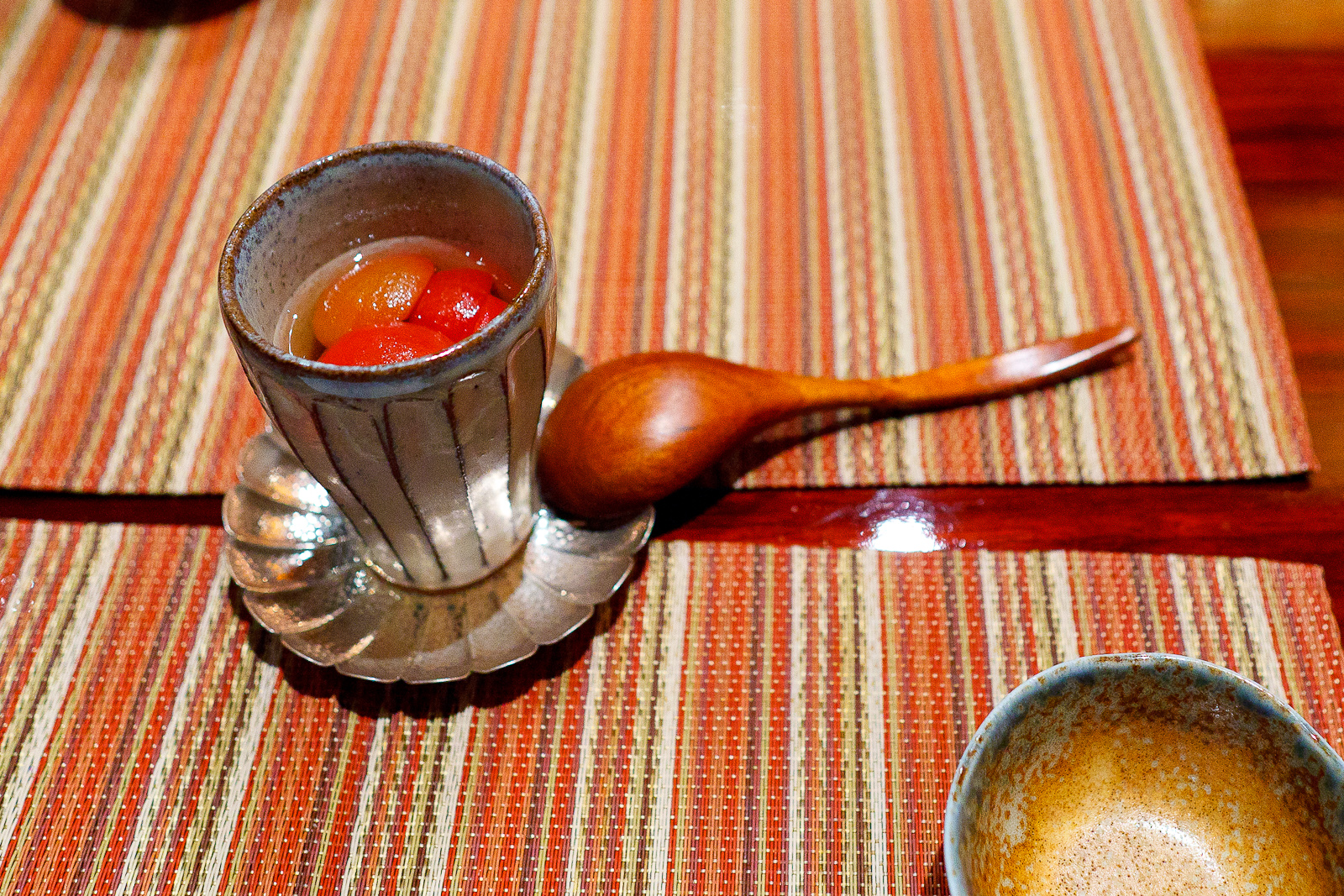 "Coco" mini tomato, with cold dashi broth ($9)