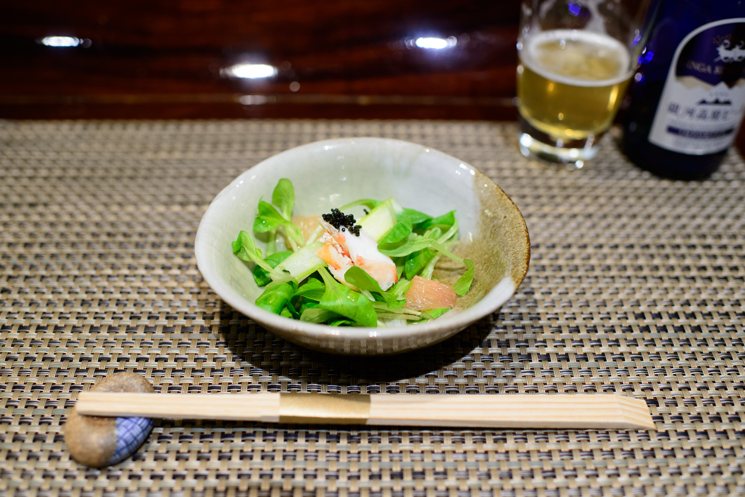 2nd Course: "Sakizuke" - Alaskan king crab salad