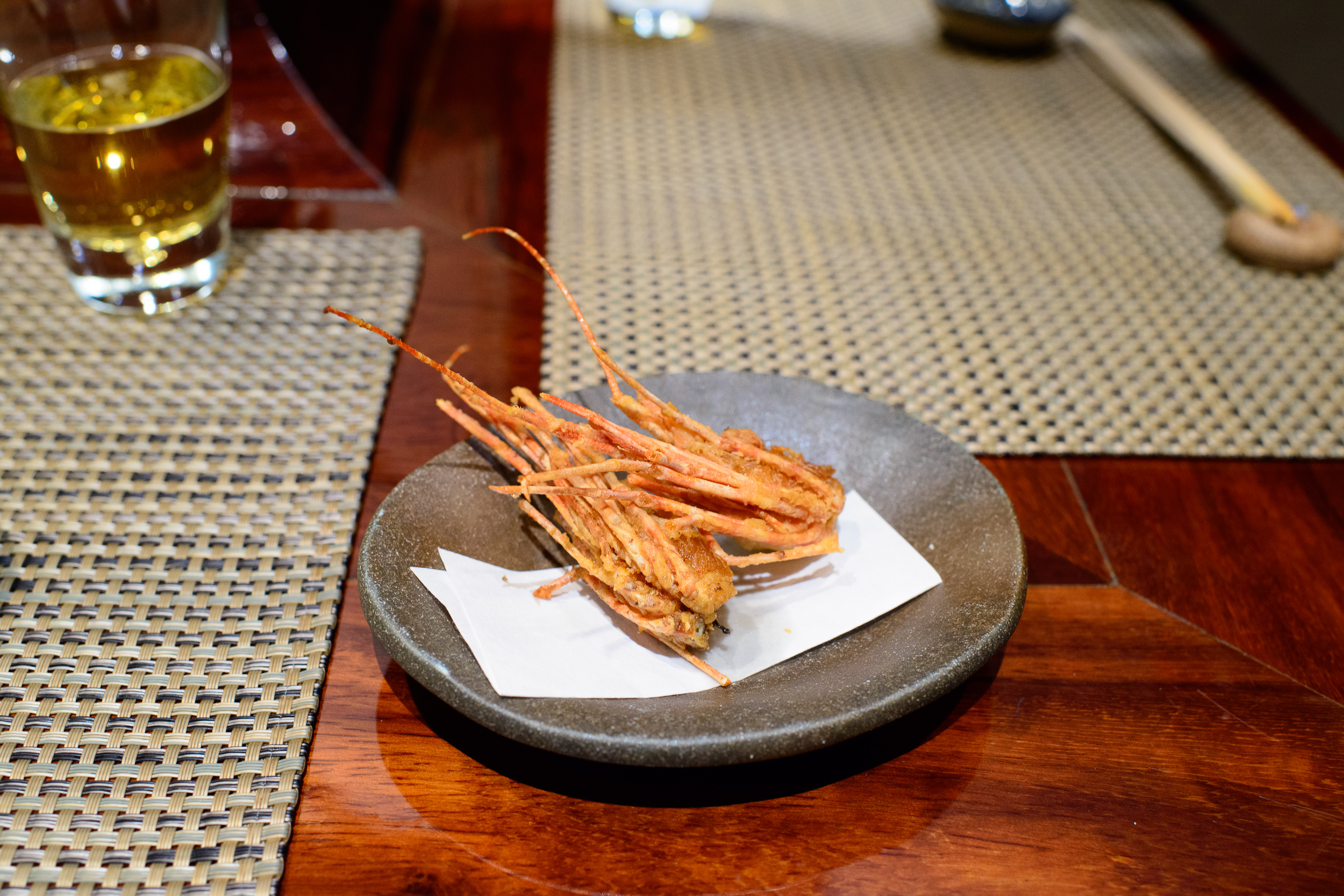 7th Course: Crispy shrimp head