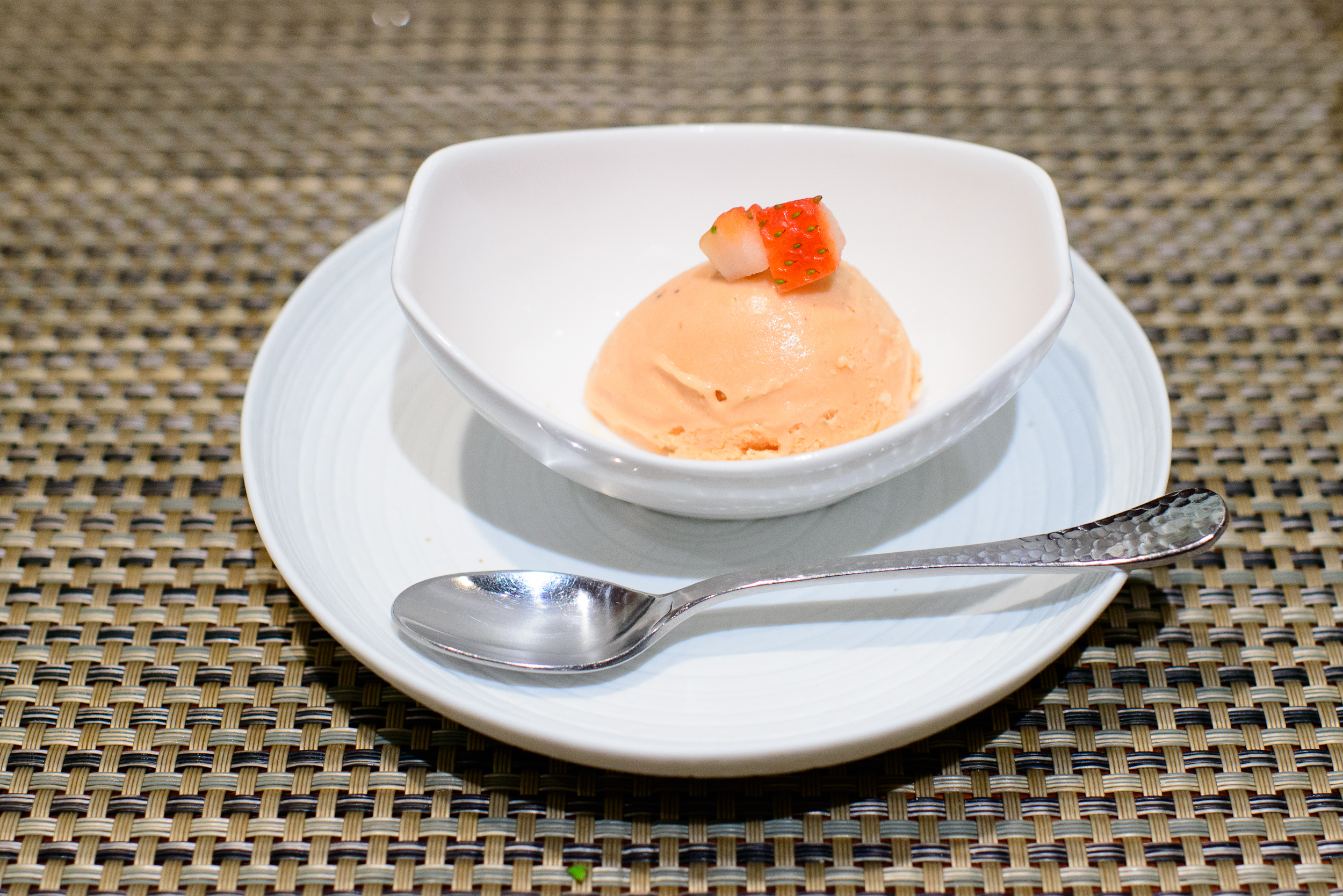 15th Course: Strawberry ice cream