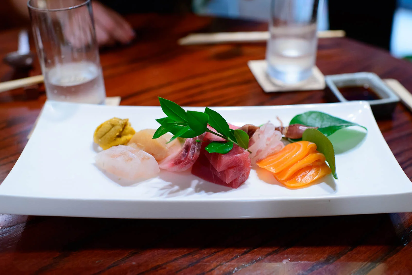 Assorted sashimi