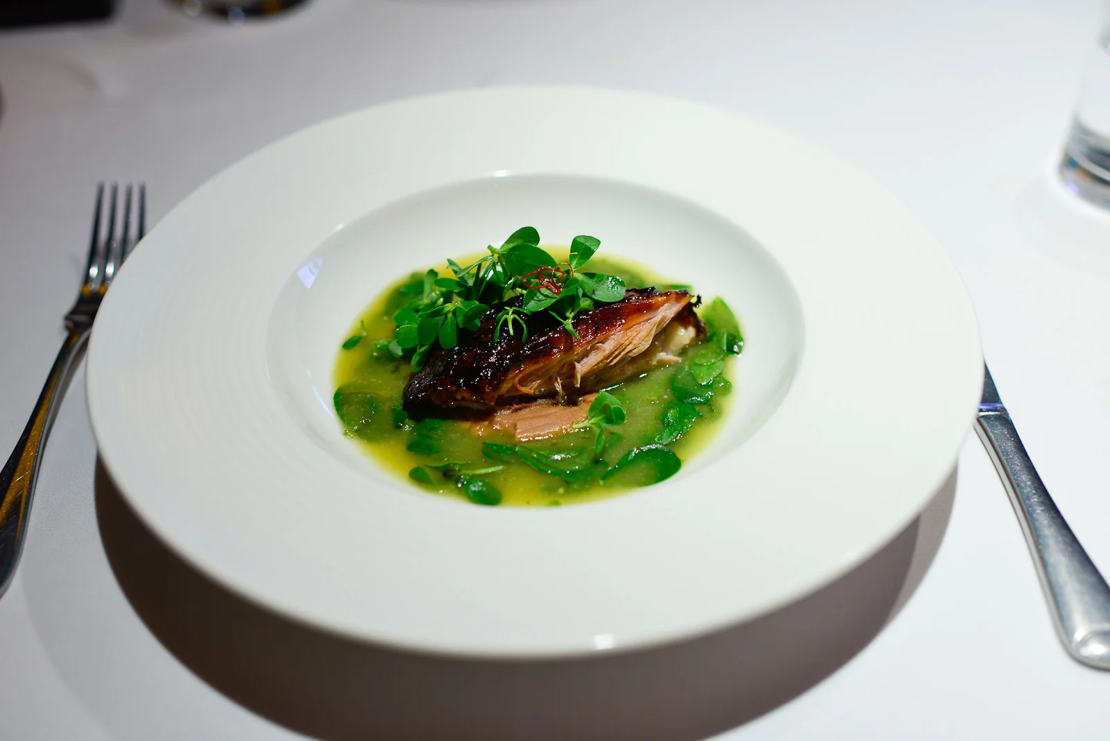 11th Course: Codillo de cerdo estofado y glaseado con reducción