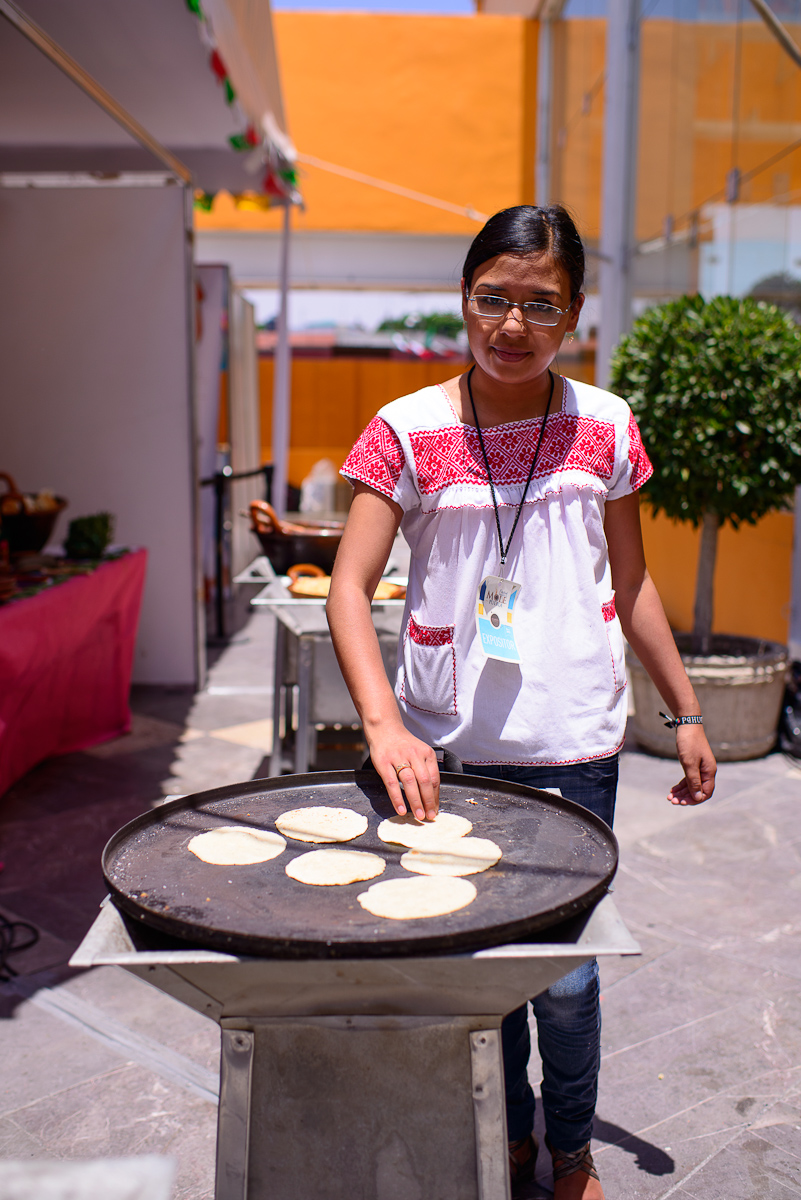 Tortillas on the comal