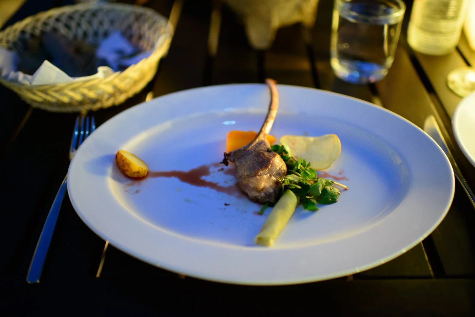 5th Course: Cordero con mojo de pitiona (Lamb in pitiona sauce)