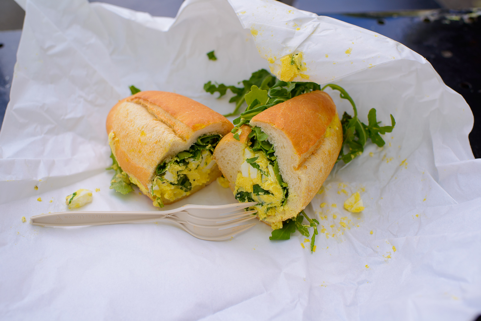 Egg salad sandwich ($6)