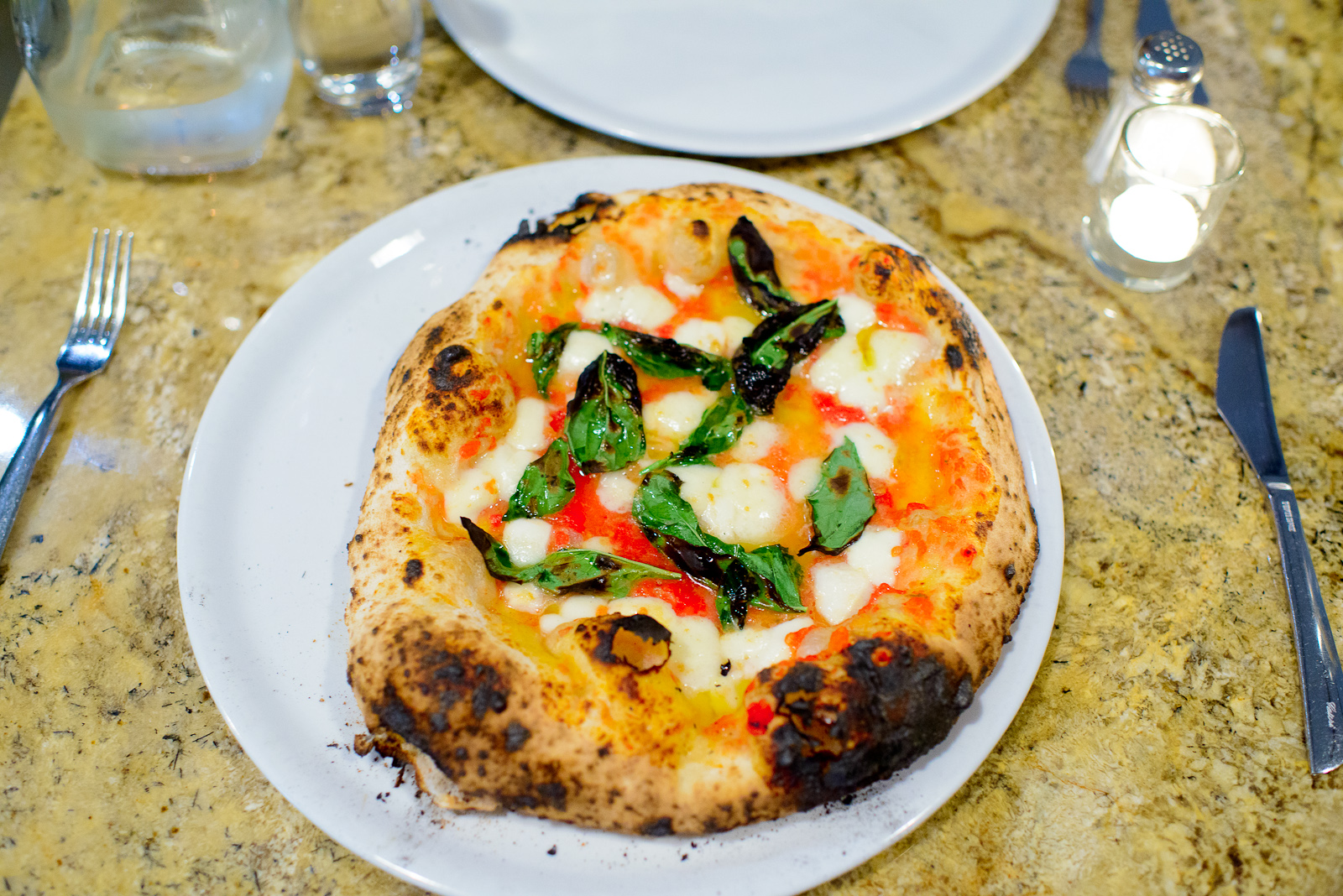 Pizza Margherita - San Marzano tomatoes, buffalo mozzarella, ext