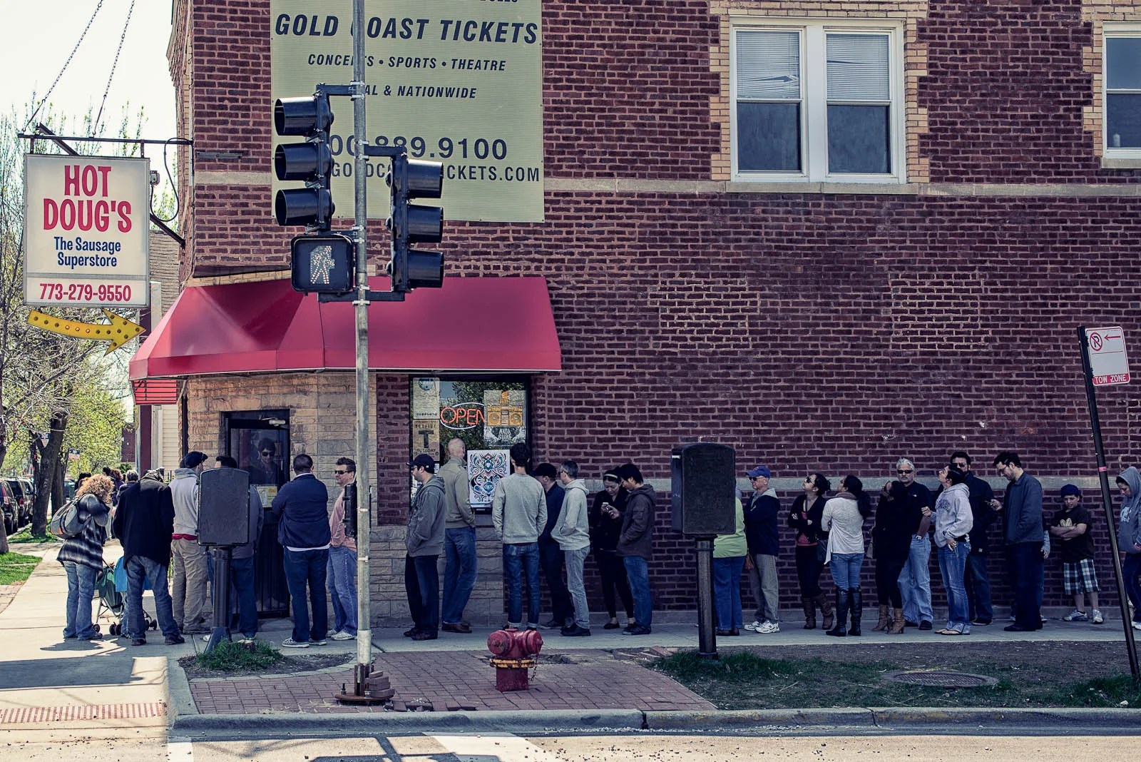 The line for Hot Doug's