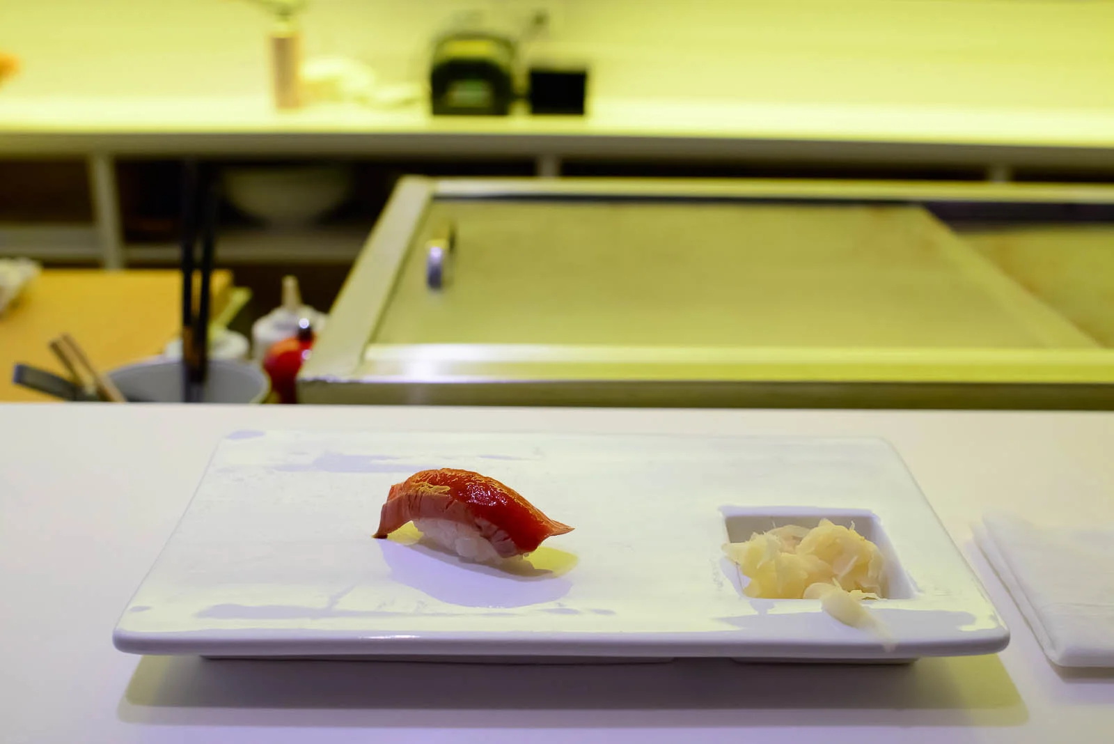 3rd Course: Soy-marinated bluefin tuna